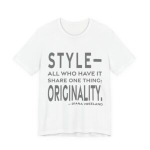 'Originality' — Diana Vreeland Quote Tee | RQuéV Black-on-White Statement Shirt — Classic Tee