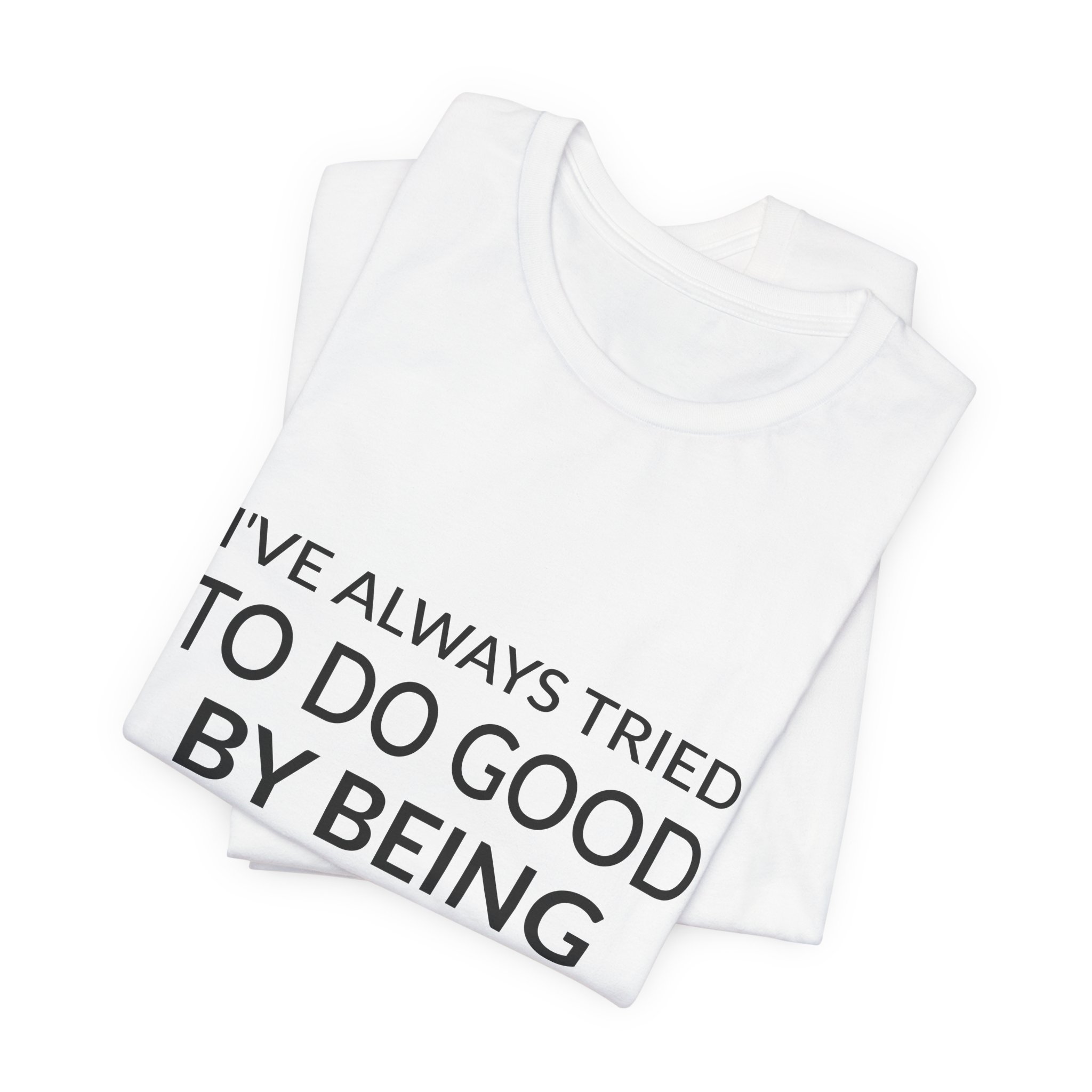 'I've Always Tried to Do' — Tibor Kalman Quote Tee | RQuéV Black-on-White Literary Tee — Classic Tee - Image 3