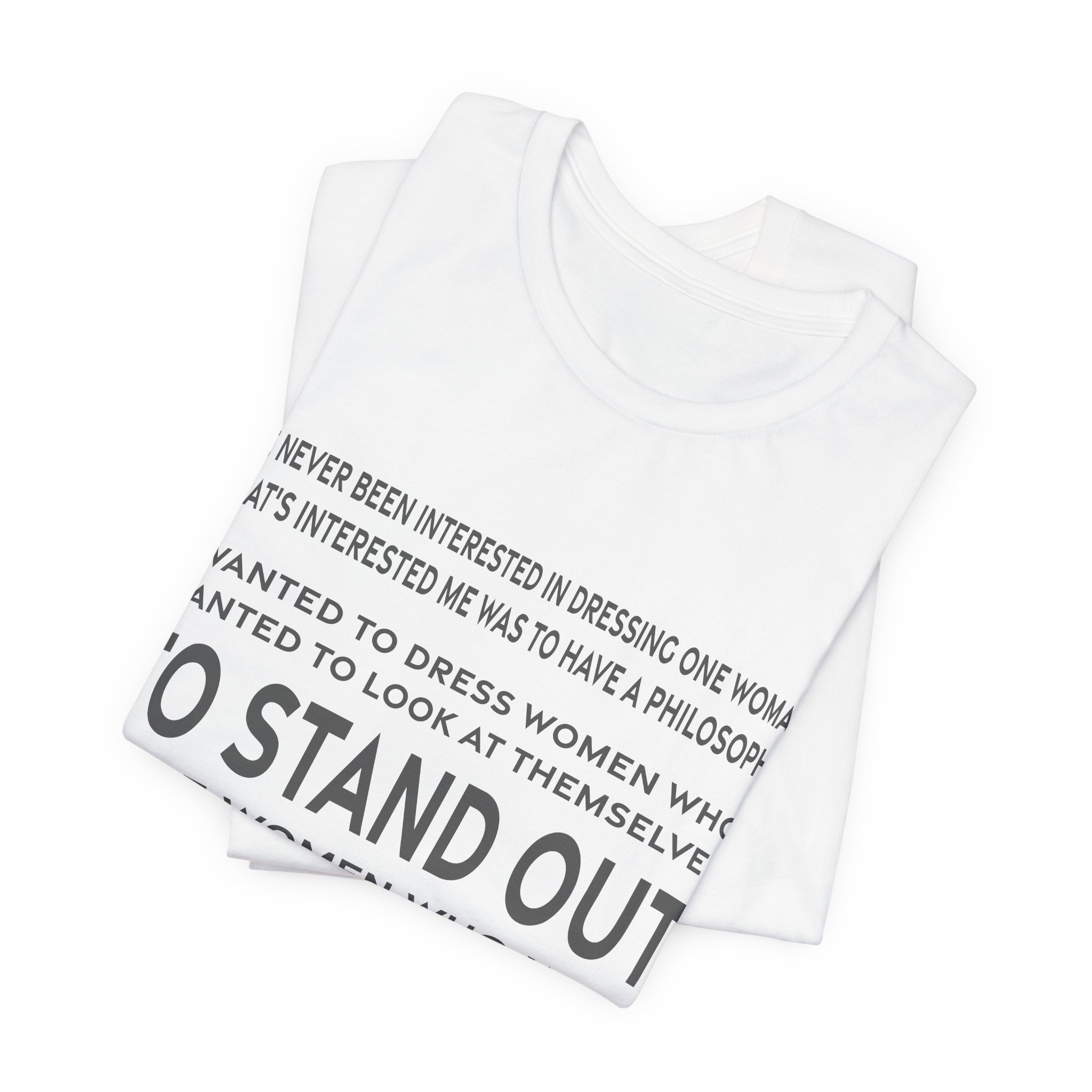 'A Woman Who Fights and Advances' — Sonia Rykiel Quote Tee | RQuéV Typographic Statement Tee — Classic Tee - Image 5
