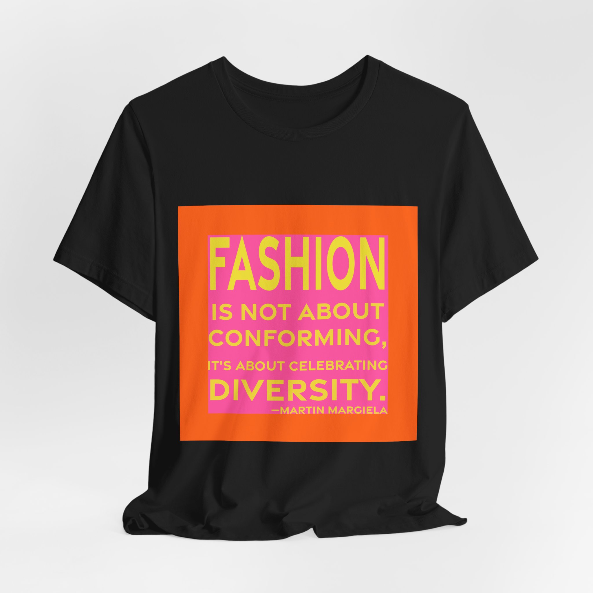 'Fashion is Not About Conforming,' — Martin Margiela Quote Tee | RQuéV Typographic Statement Tee — Classic Tee - Image 8