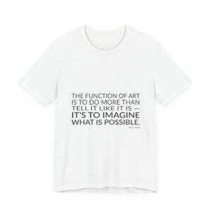 'The Function of Art is' — bell hooks Quote Tee | RQuéV Black-on-White Literary Tee — Classic Tee