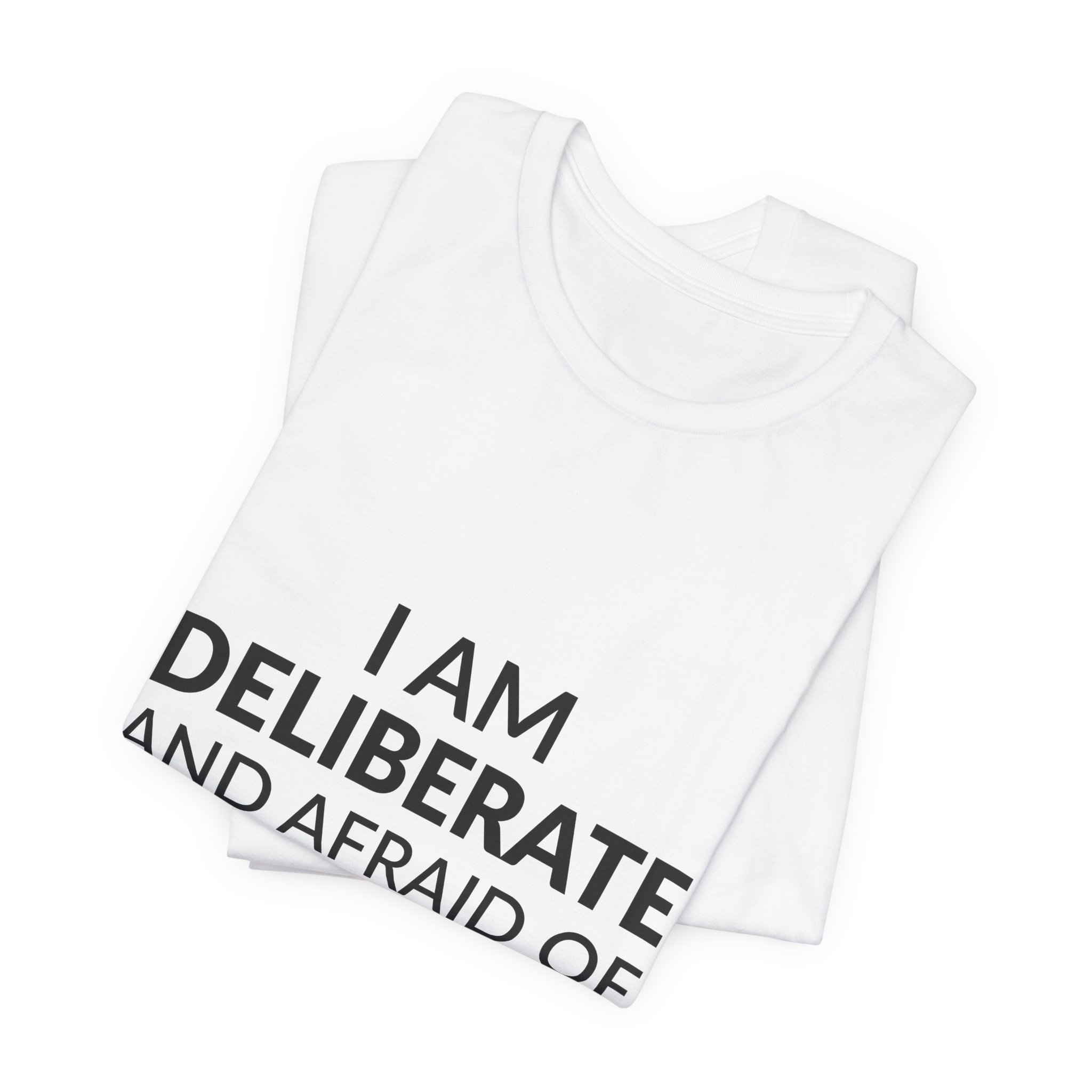 'I Am Deliberate and Afraid of Nothing' — Audre Lorde Quote Tee | RQuéV Black-on-White Statement Shirt — Classic Tee - Image 2