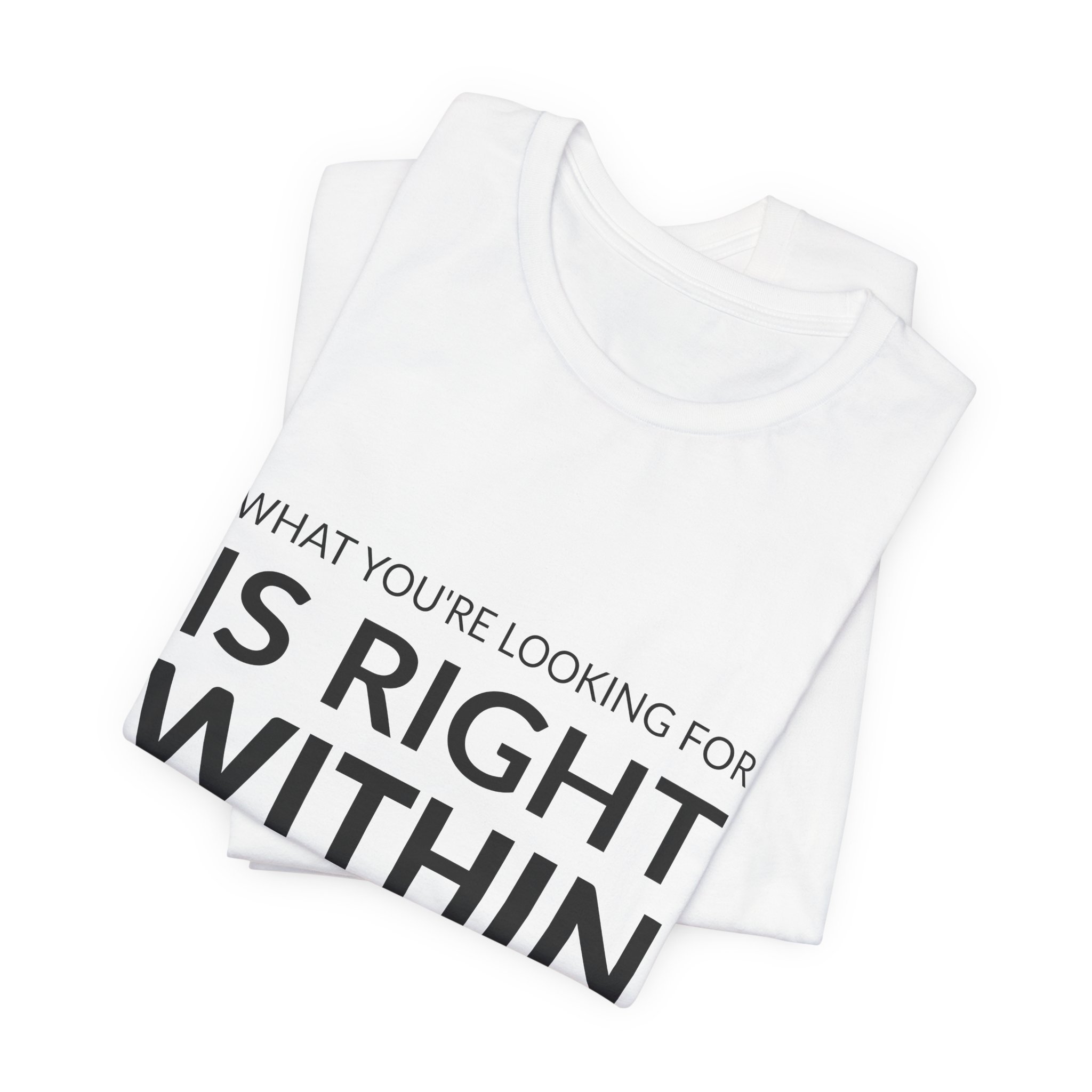 'What You're Looking for is' — Saki Mafundikwa Quote Tee | RQuéV Black-on-White Statement Shirt — Classic Tee - Image 4