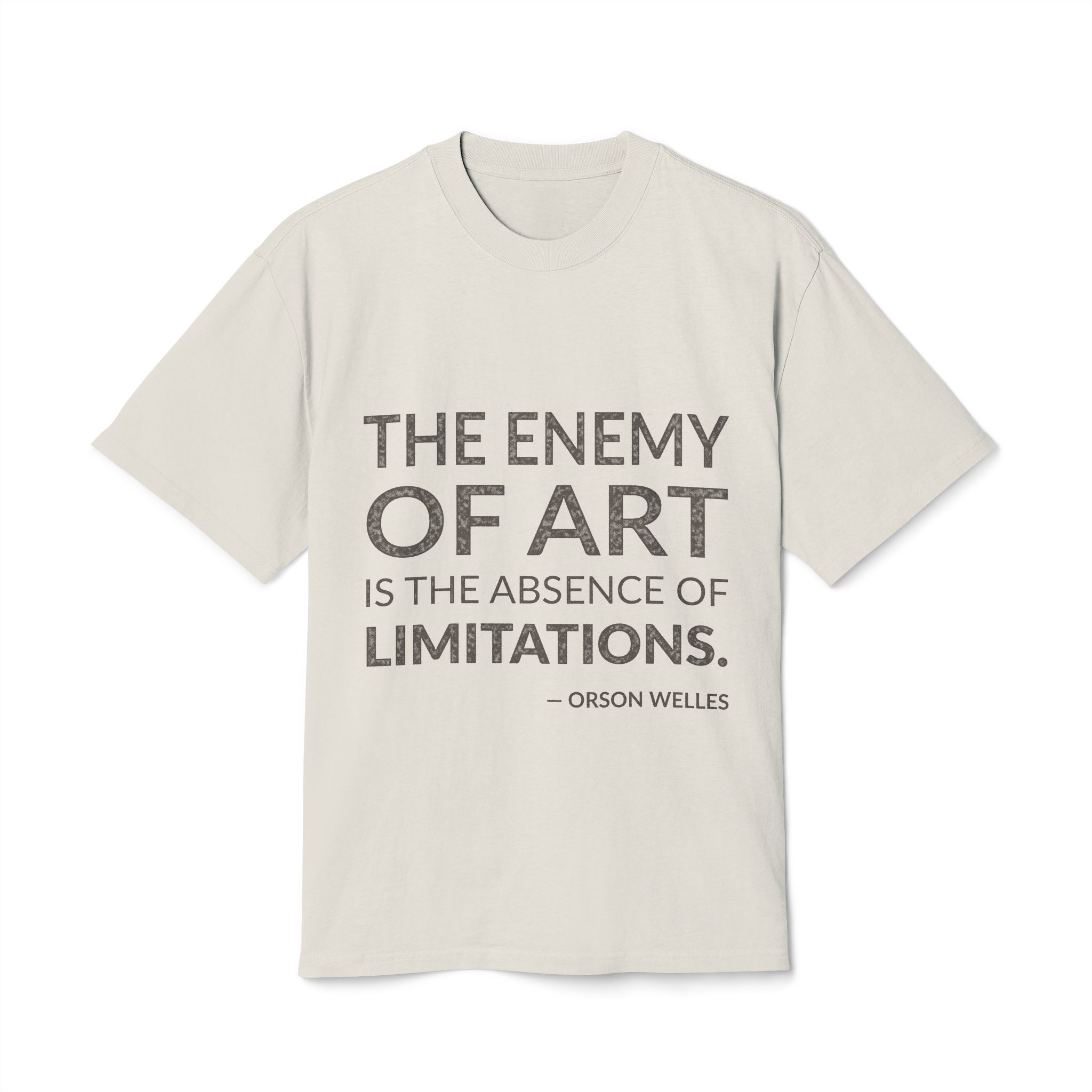 'The enemy of art is the absence of limitations.'