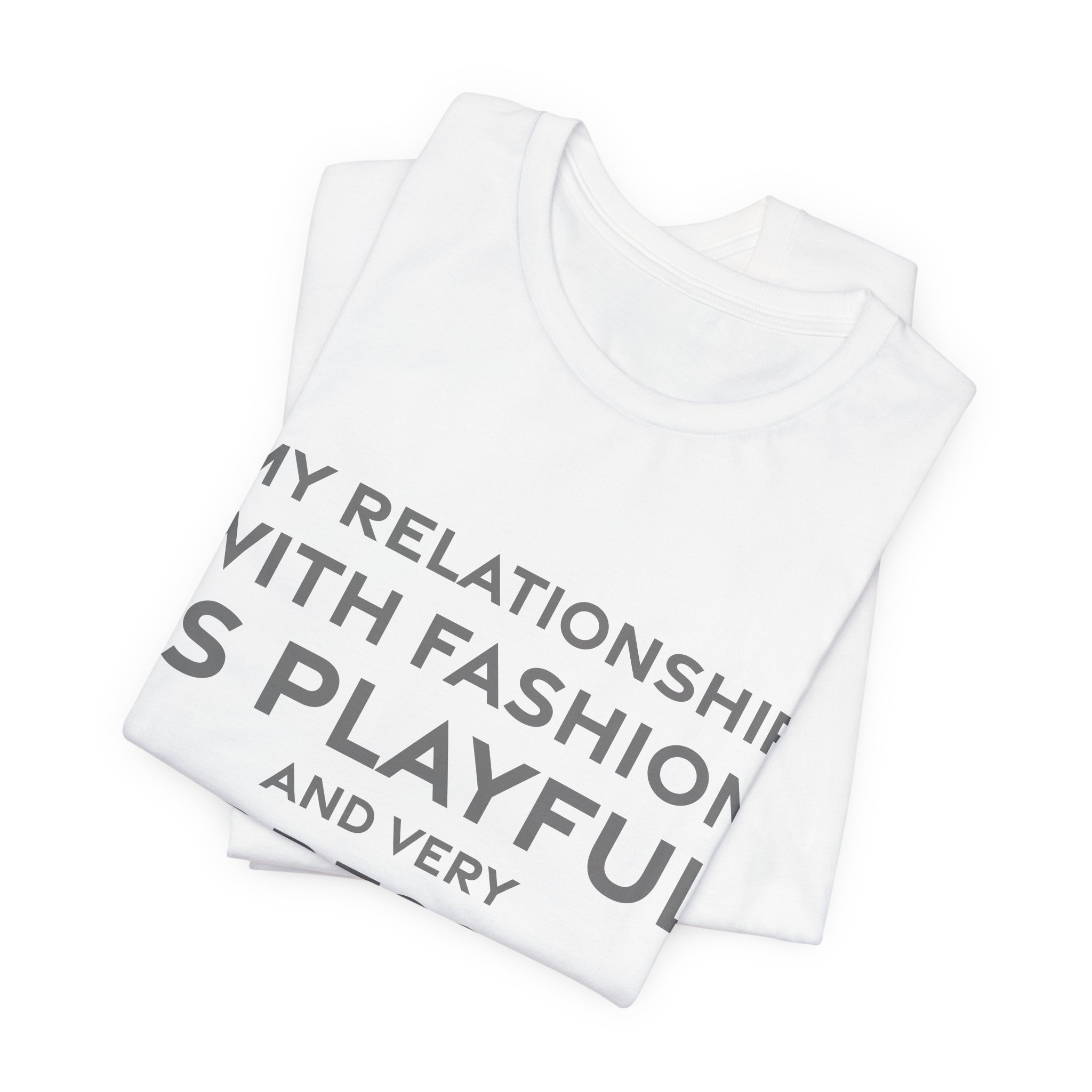 'My Relationship with Fashion is' — Phoebe Philo Quote Tee | RQuéV Black-on-White Literary Tee — Classic Tee - Image 3