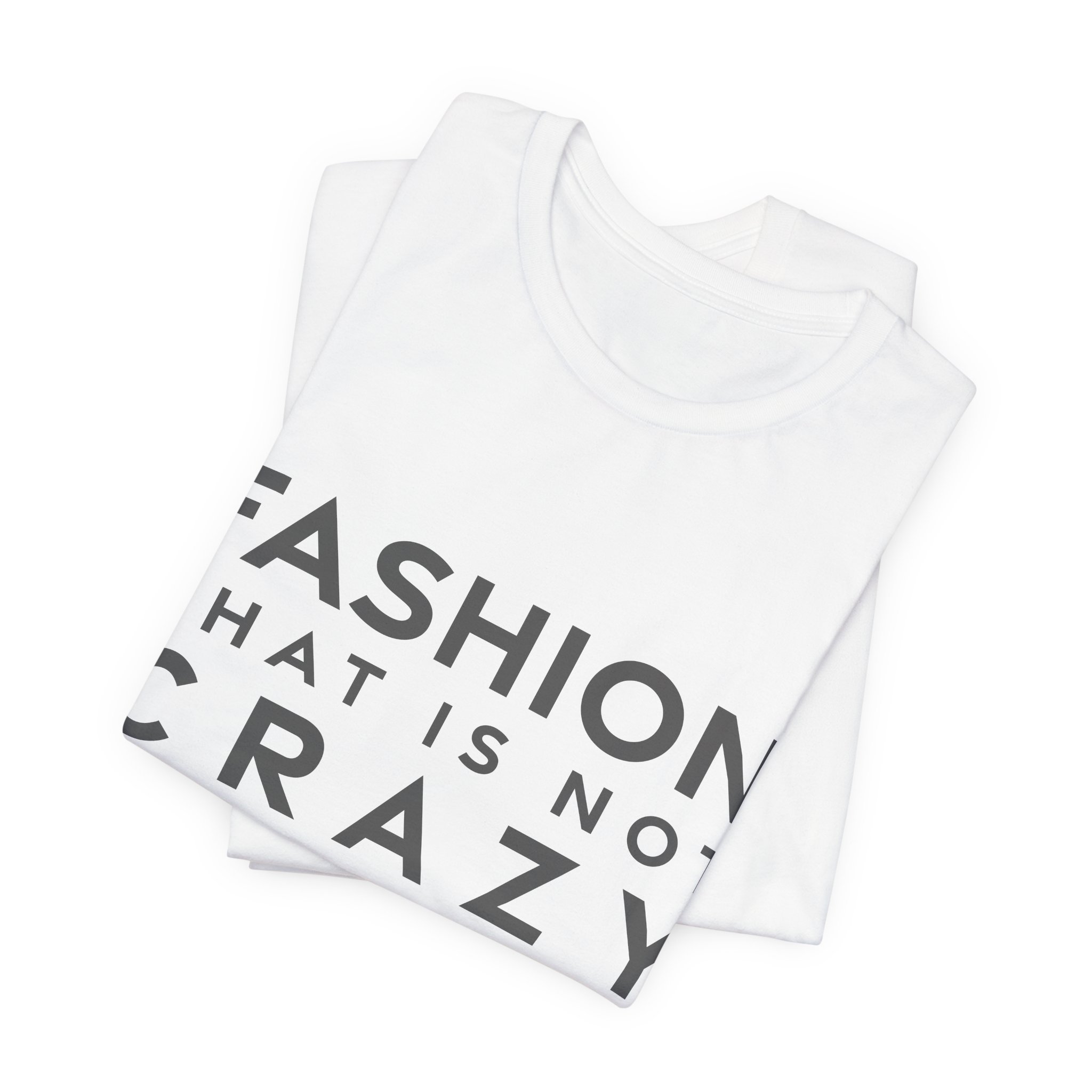 'Fashion That is Not Crazy' — Roberto Cavalli Quote Tee | RQuéV Black-on-White Statement Shirt — Classic Tee - Image 5