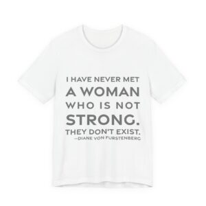 'They Don't Exist' — Diane von Fürstenberg Quote Tee | RQuéV Typographic Statement Tee — Classic Tee