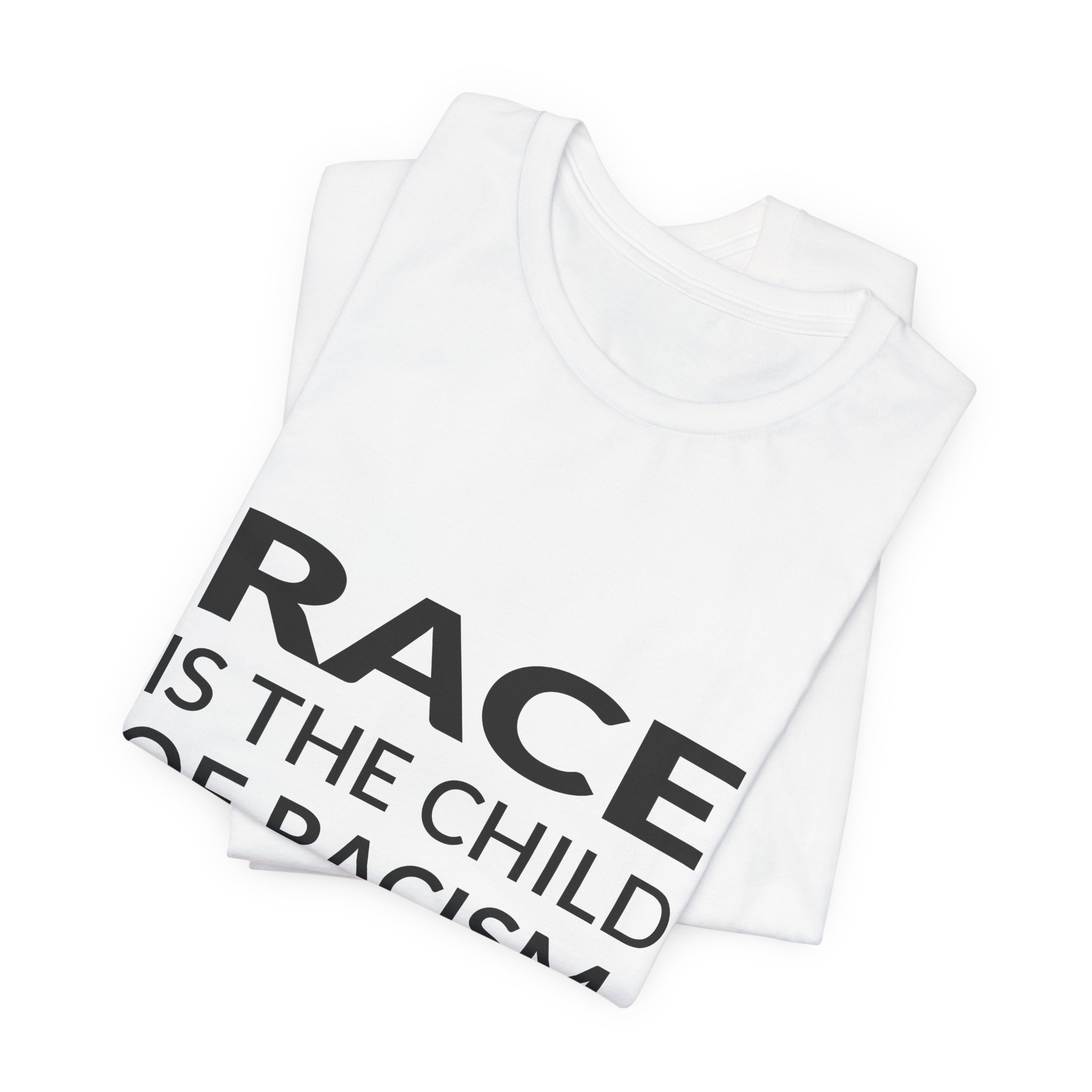 'Race is the Child of' — Ta-Nehisi Coates Quote Tee | RQuéV Typographic Statement Tee — Classic Tee - Image 3