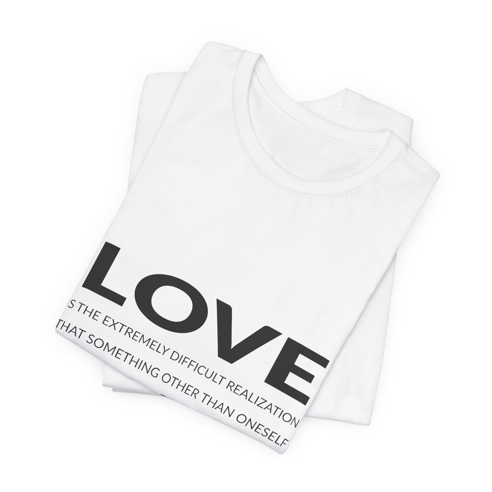 'Love is the Extremely Difficult' — Iris Murdoch Quote Tee | RQuéV Black-on-White Literary Tee — Classic Tee - Image 7