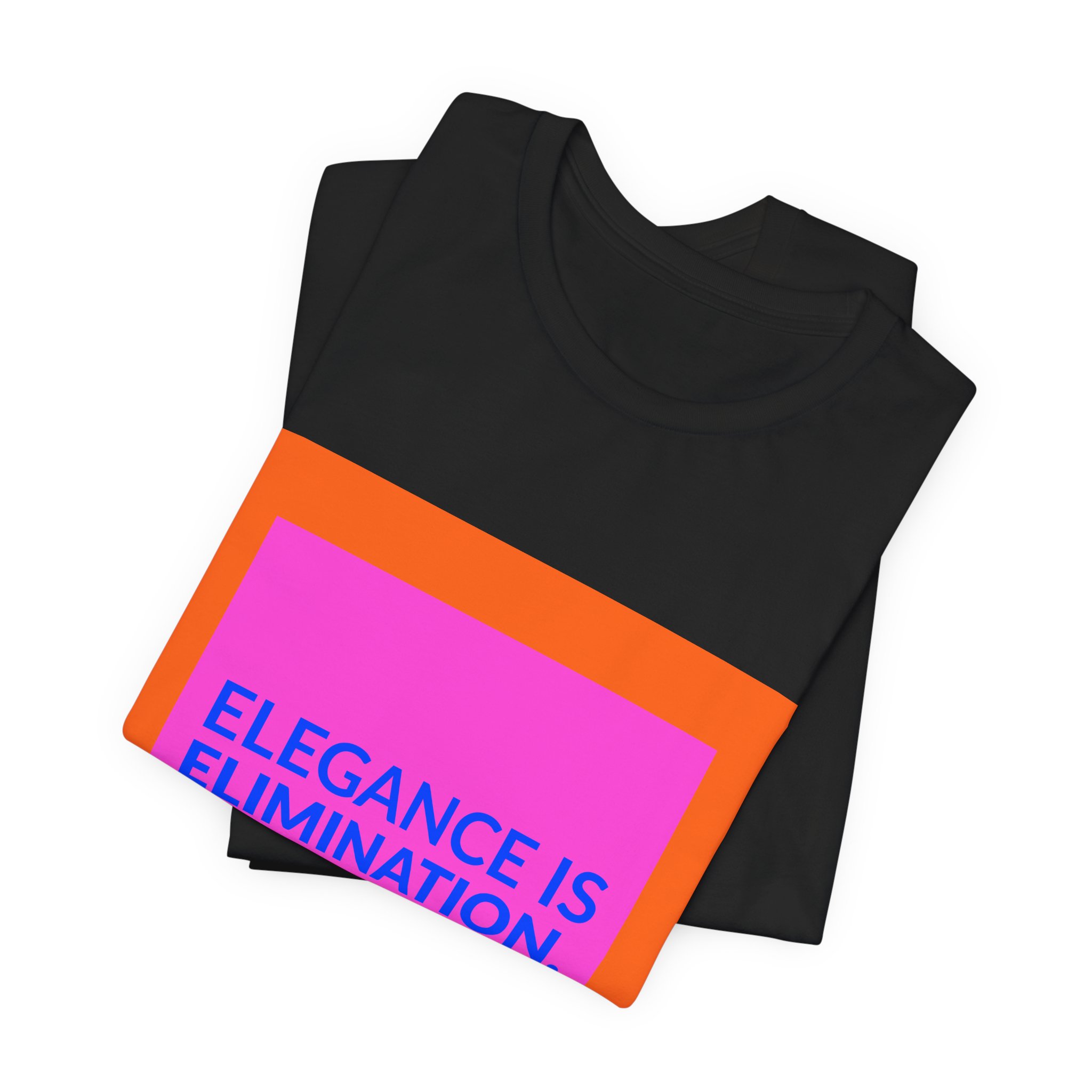 'Elegance is Elimination' — Cristóbal Balenciaga Quote Tee | Wear Words Black-on-White Statement Shirt — Classic Tee - Image 3