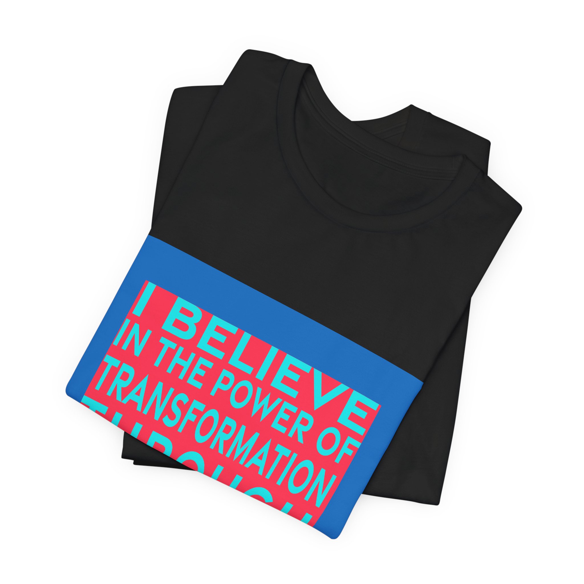 'I Believe in the Power' — Martin Margiela Quote Tee | RQuéV Black-on-White Literary Tee — Classic Tee - Image 2
