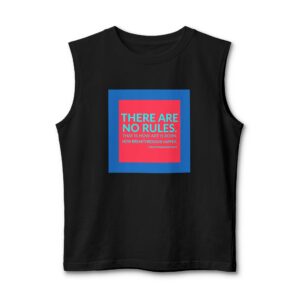 'There Are No Rules' — Helen Frankenthaler Quote Tee | Wear Words Typographic Statement Tee — Muscle Tank