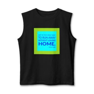 'Art is the Only Way' — Twyla Tharp Quote Tee | Wear Words Black-on-White Literary Tee — Muscle Tank