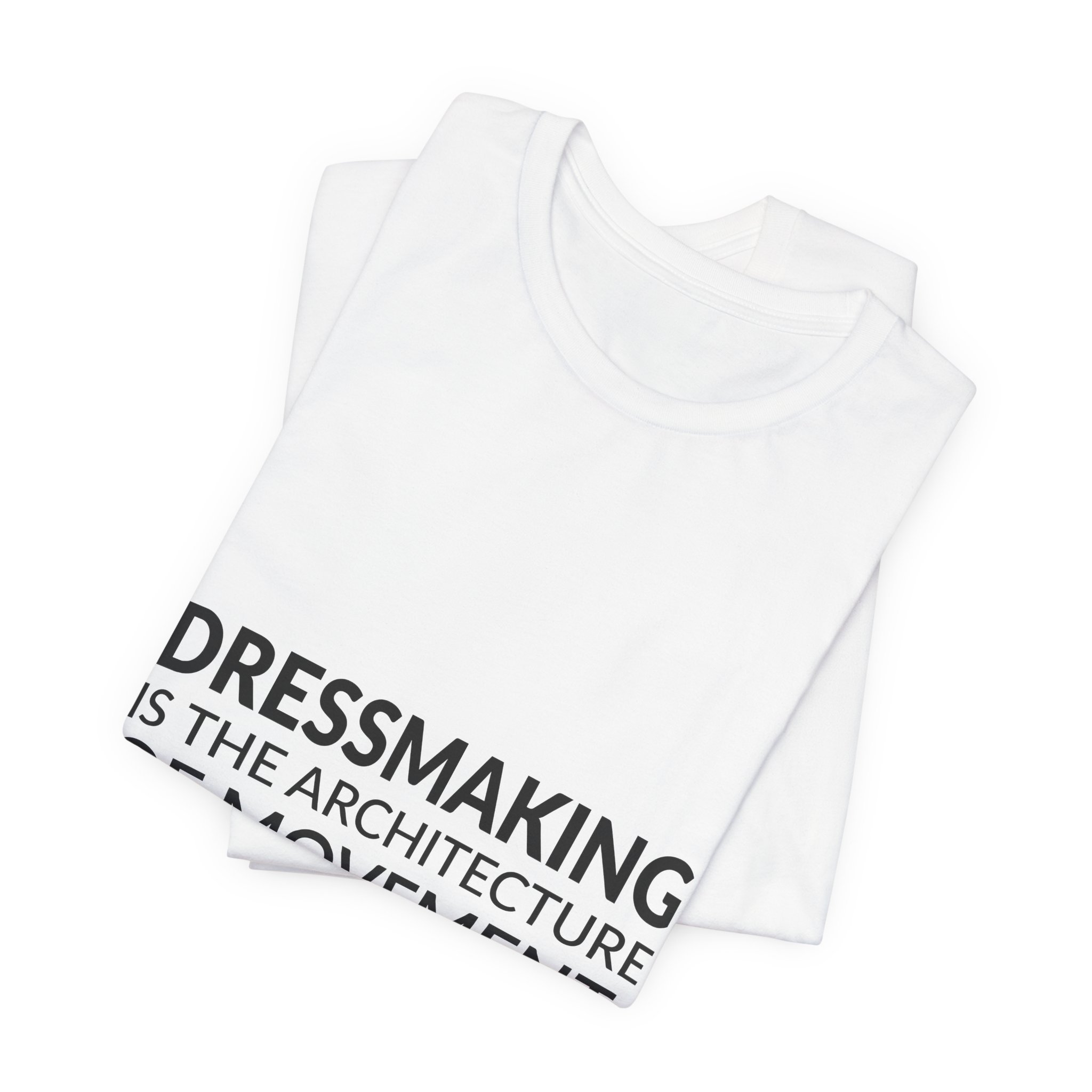 'Dressmaking is the Architecture of Movement' — Pierre Balmain Quote Tee | Wear Words Black-on-White Statement Shirt — Classic Tee - Image 8