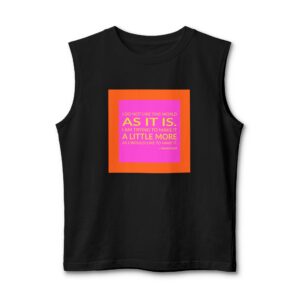 'I Do Not Like This' — Helen Keller Quote Tee | Wear Words Typographic Statement Tee — Muscle Tank