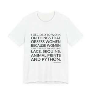 'I Decided to Work on' — Phoebe Philo Quote Tee | Wear Words Black-on-White Statement Shirt — Classic Tee