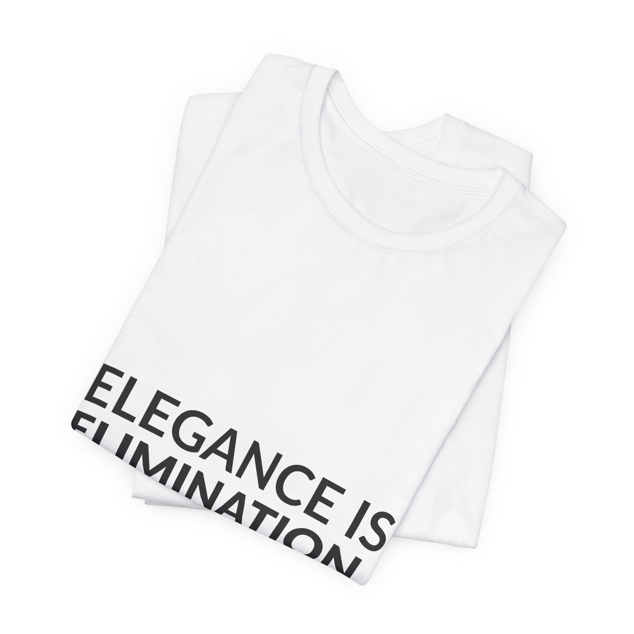 'Elegance is Elimination' — Cristóbal Balenciaga Quote Tee | Wear Words Black-on-White Statement Shirt — Classic Tee - Image 7