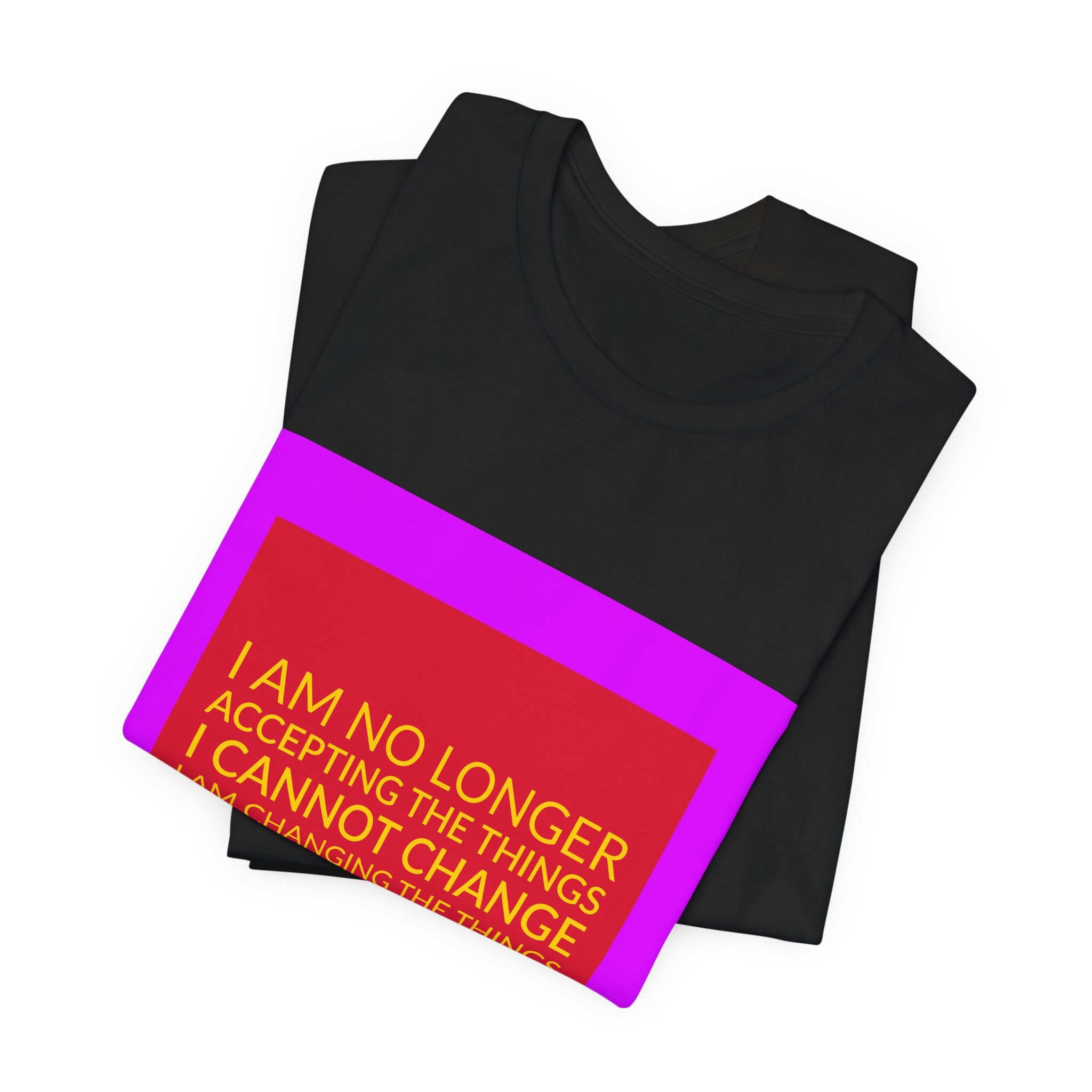 'I Am No Longer Accepting' — Angela Davis Quote Tee | RQuéV Typographic Statement Tee — Classic Tee - Image 5