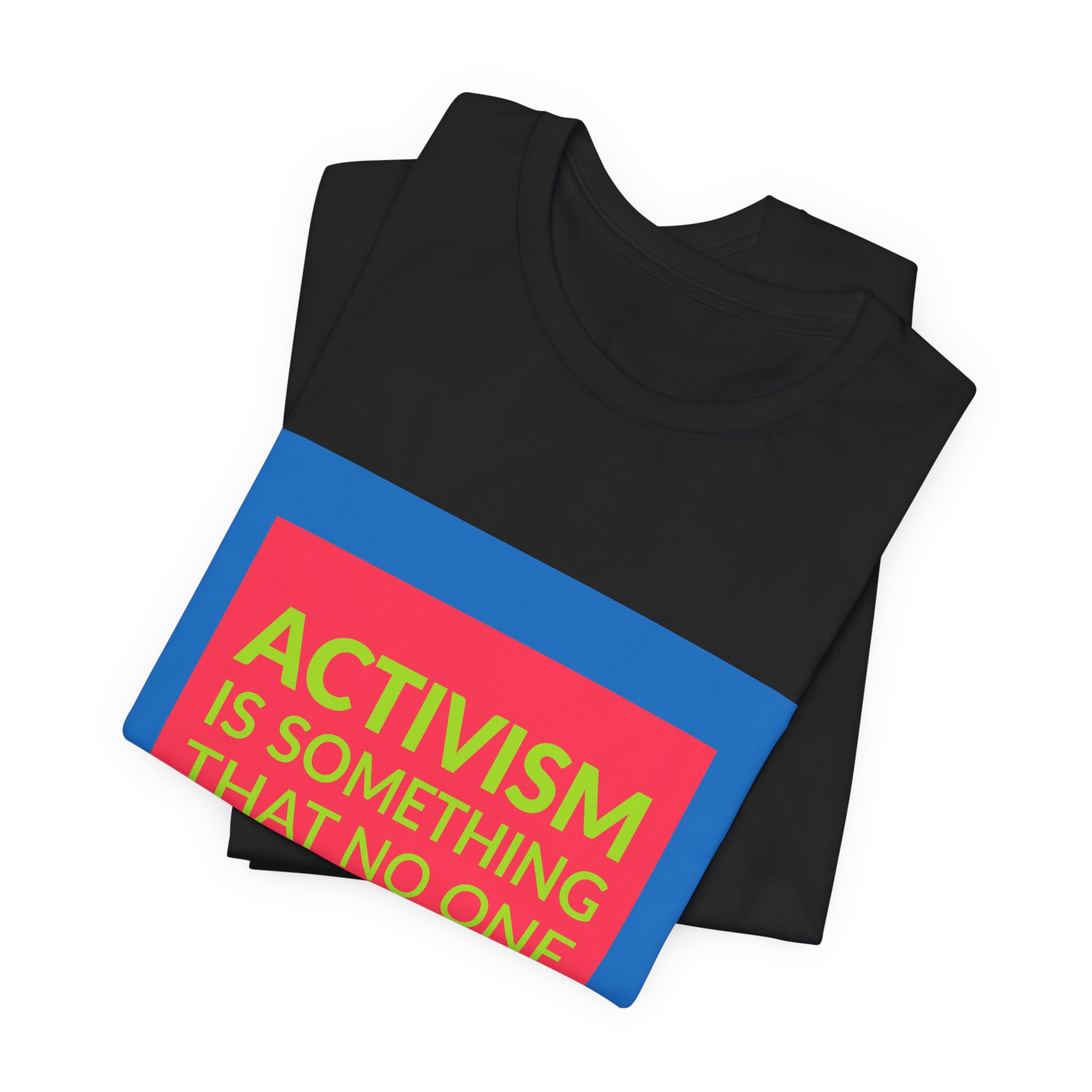 'Activism is Something That No' — Leymah Gbowee Quote Tee | RQuéV Black-on-White Statement Shirt — Classic Tee - Image 4