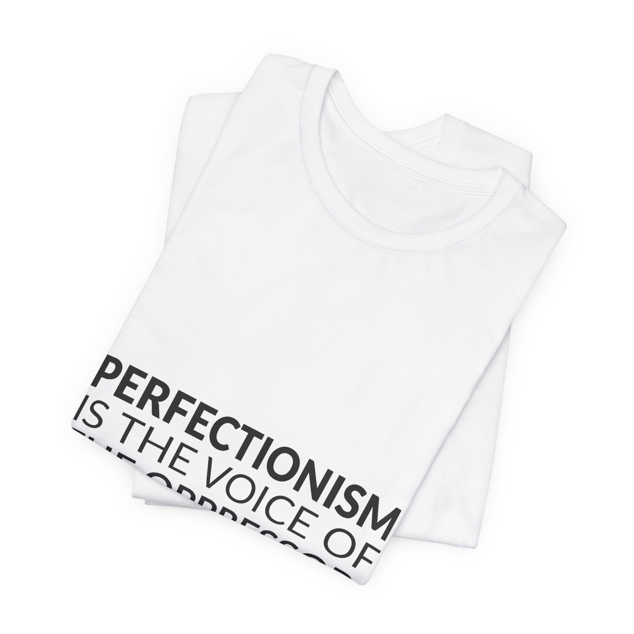'Perfectionism is the Voice of the Oppressor' — Anne Lamott Quote Tee | RQuéV Typographic Statement Tee — Classic Tee - Image 7