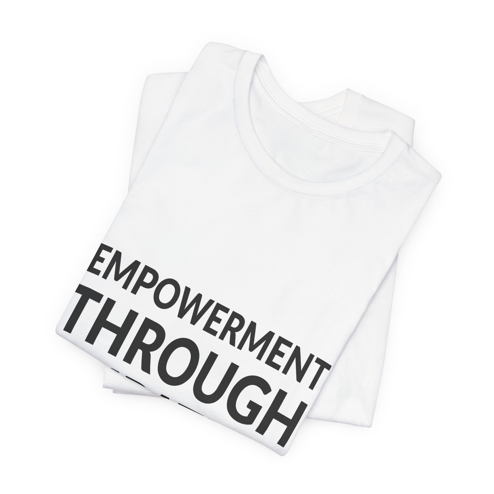 'Empowerment Through Empathy' — Tarana Burke Quote Tee | Wear Words Black-on-White Statement Shirt — Classic Tee - Image 3