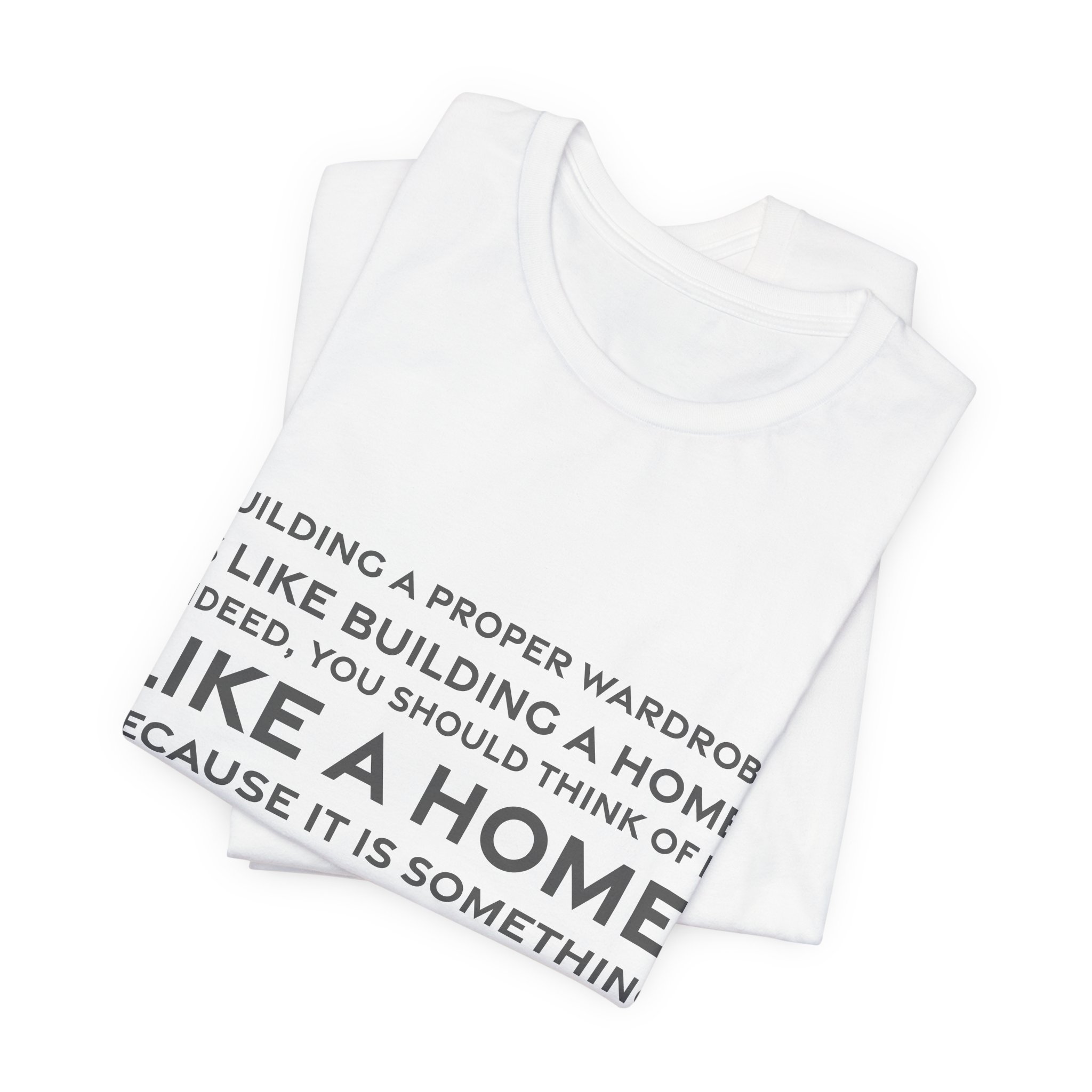 'Building a Proper Wardrobe is' — Edith Head Quote Tee | RQuéV Typographic Statement Tee — Classic Tee - Image 7
