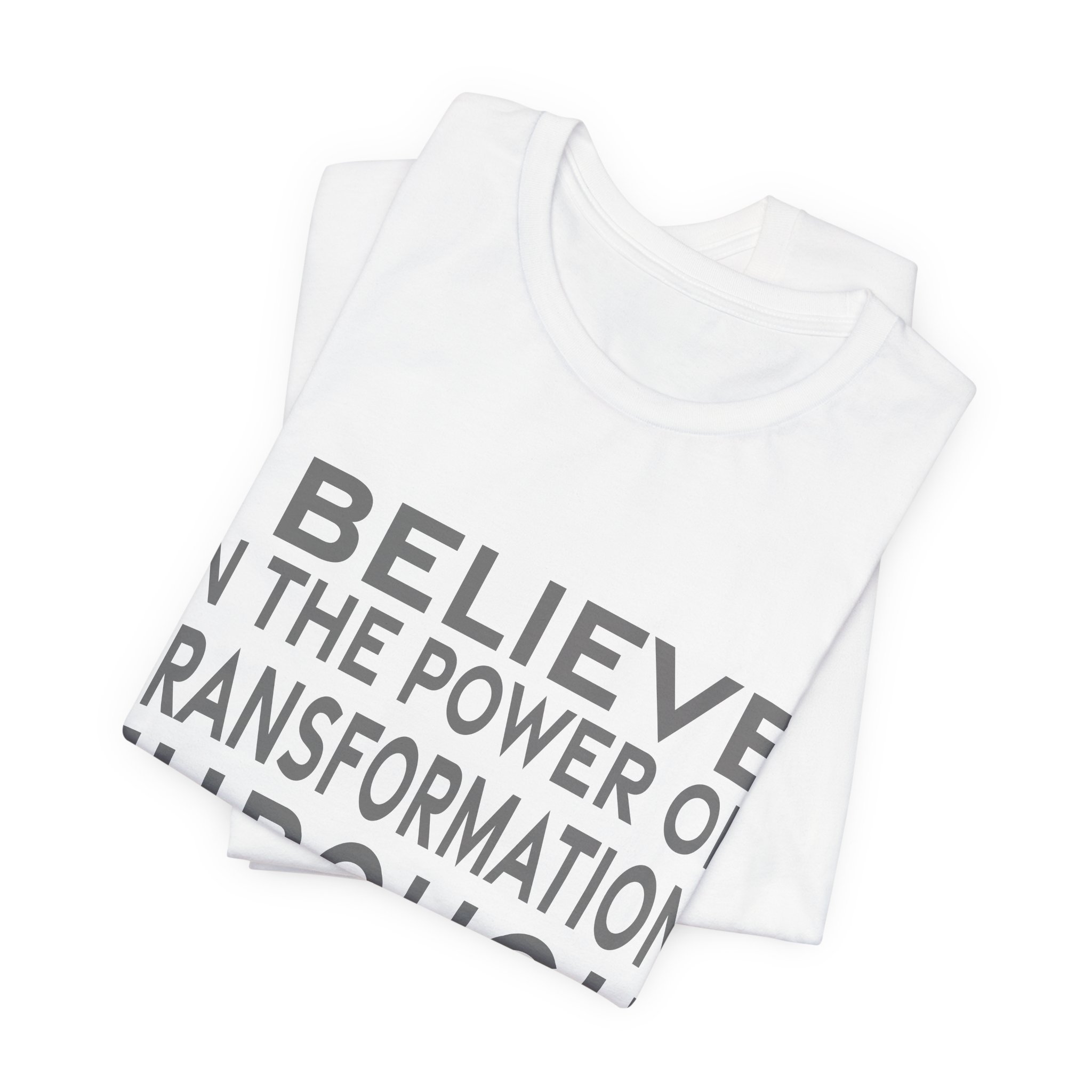 'I Believe in the Power' — Martin Margiela Quote Tee | RQuéV Black-on-White Literary Tee — Classic Tee - Image 4