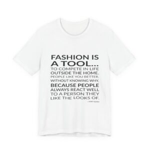 'Fashion is a Tool' — Mary Quant Quote Tee | Wear Words Black-on-White Statement Shirt — Classic Tee