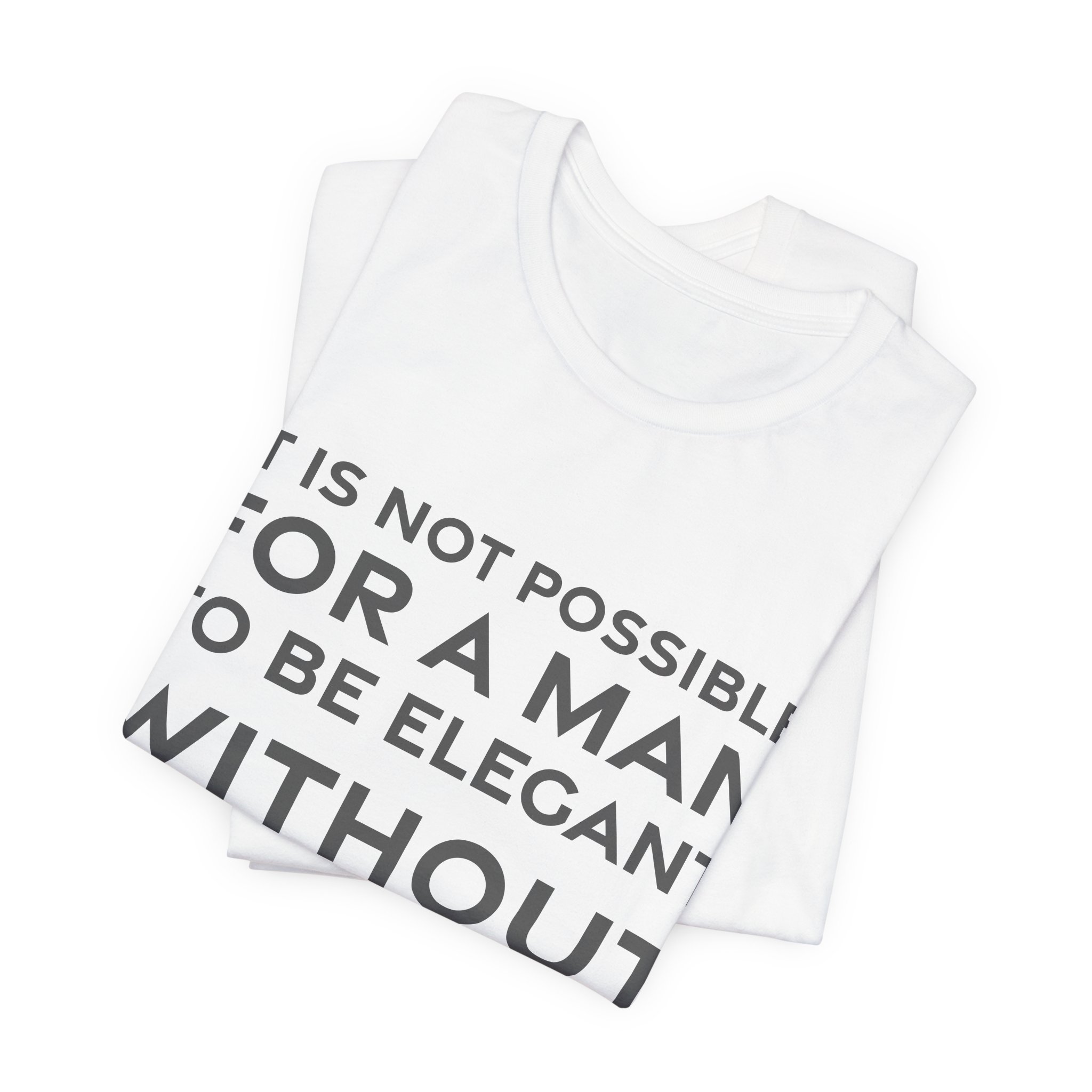 'It is Not Possible for' — Vivienne Westwood Quote Tee | RQuéV Black-on-White Literary Tee — Classic Tee - Image 5