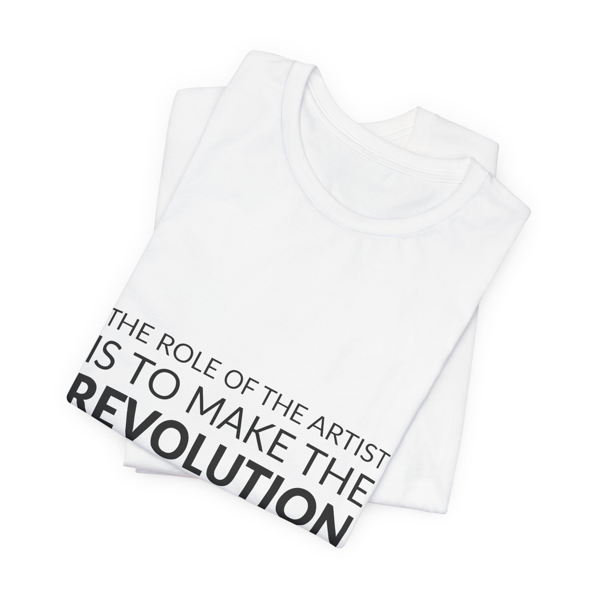 'The Role of the Artist' — Toni Cade Bambara Quote Tee | RQuéV Black-on-White Literary Tee — Classic Tee - Image 4