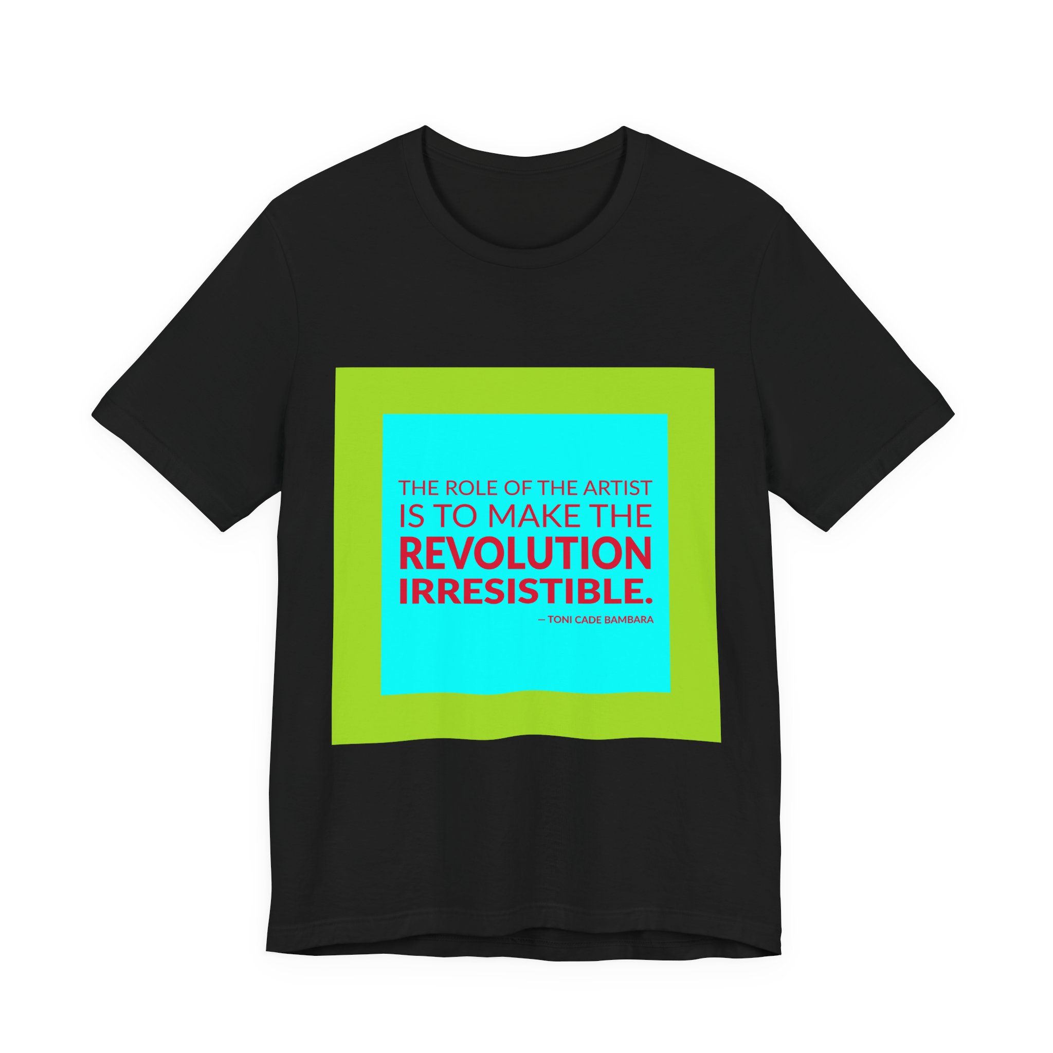 'The Role of the Artist' — Toni Cade Bambara Quote Tee | RQuéV Black-on-White Literary Tee — Classic Tee - Image 2