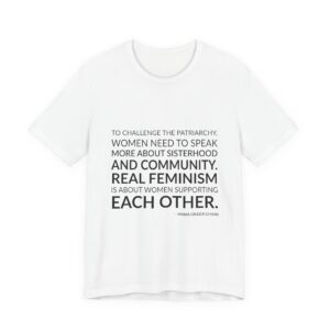 'To Challenge the Patriarchy, Women' — Maria Grazia Chiuri Quote Tee | Wear Words Typographic Statement Tee — Classic Tee