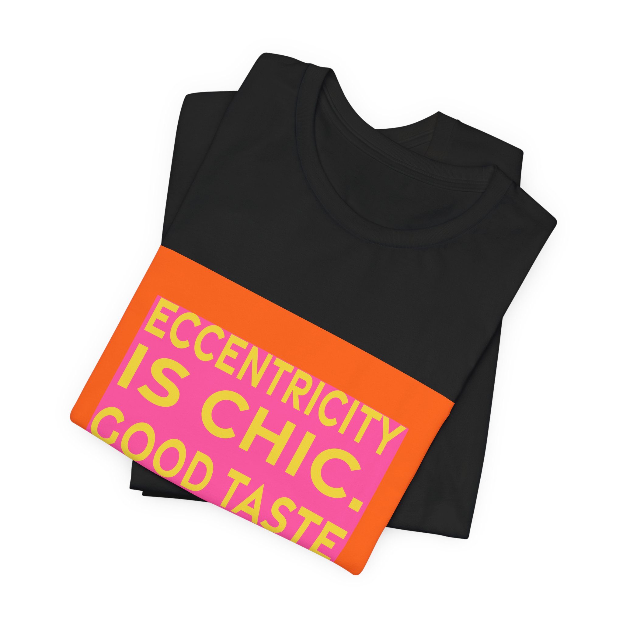 'Eccentricity is Chic' — Jean Paul Gaultier Quote Tee | RQuéV Typographic Statement Tee — Classic Tee - Image 7