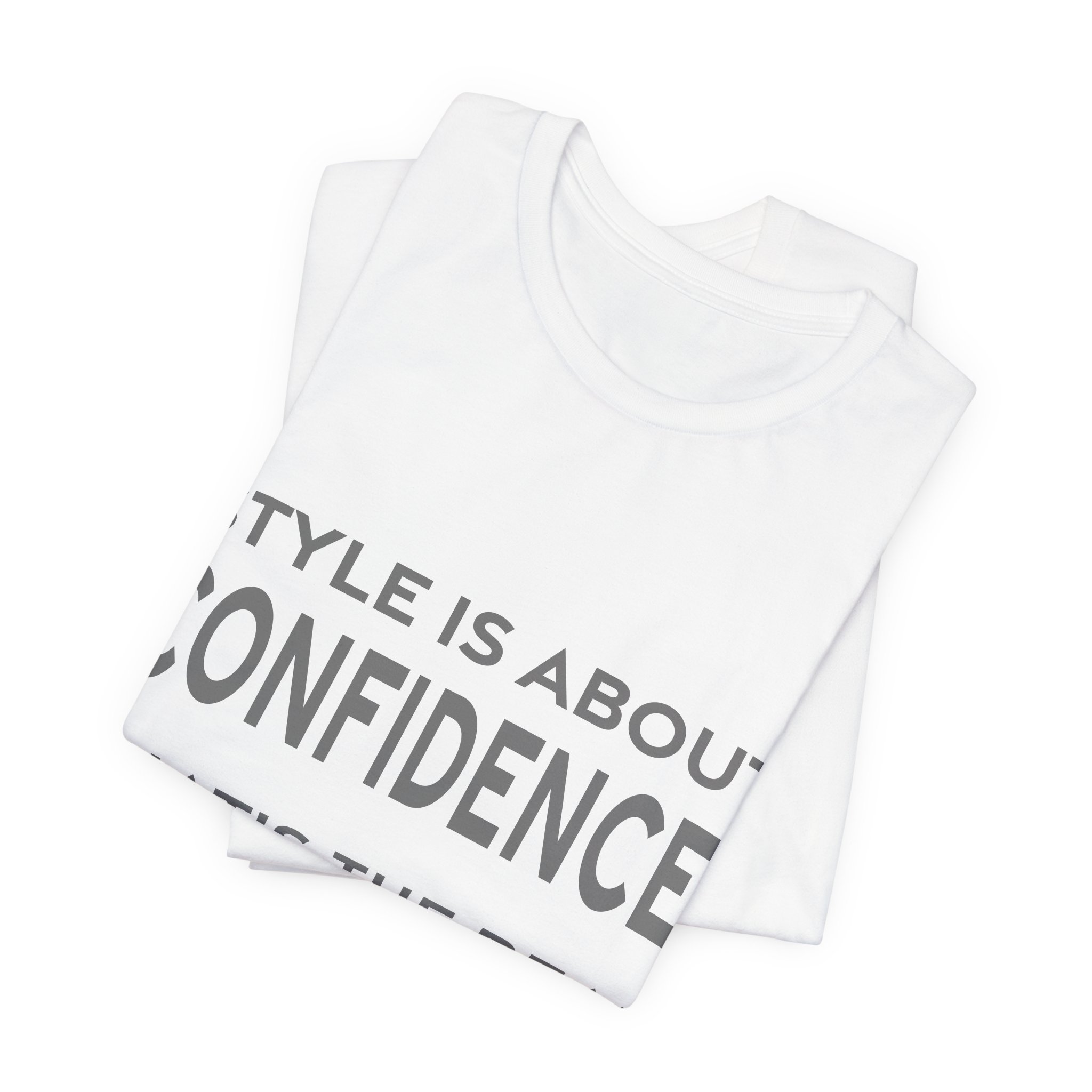 'Style is About Confidence' — Diane von Fürstenberg Quote Tee | RQuéV Black-on-White Literary Tee — Classic Tee - Image 4