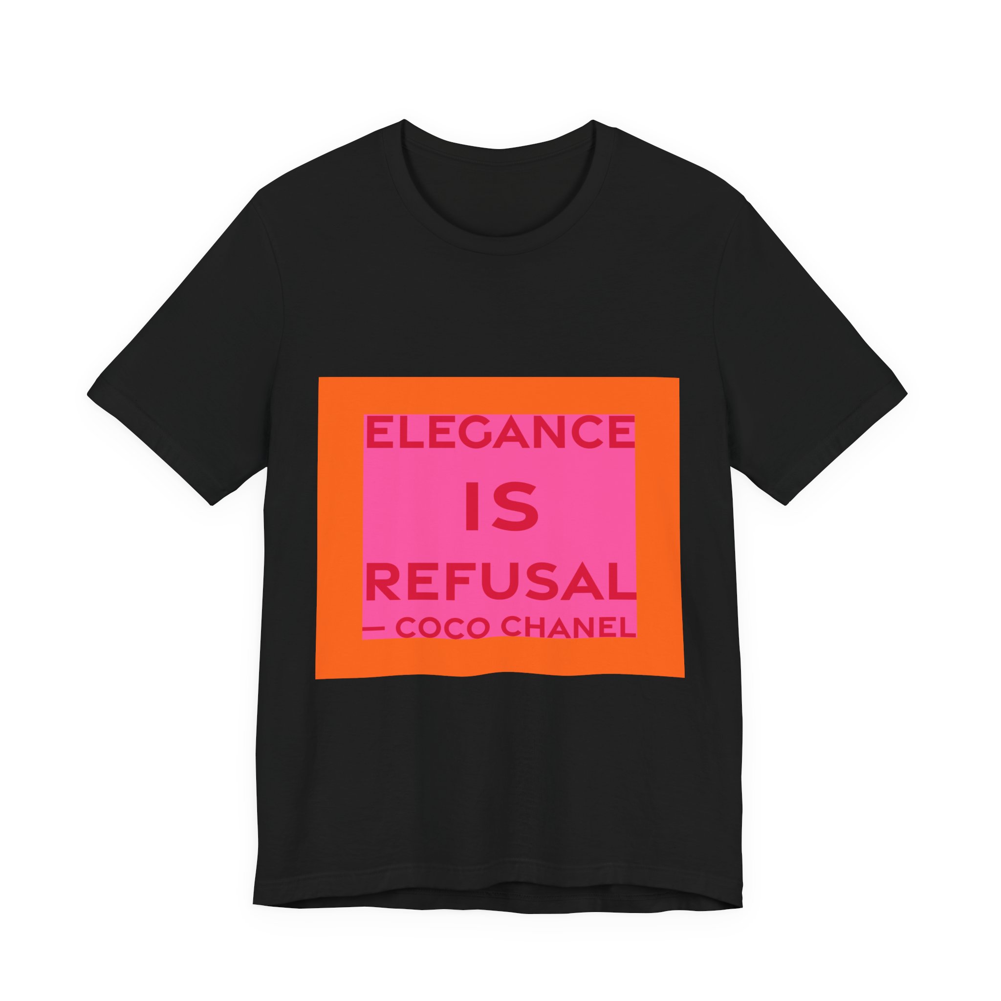 'Elegance is Refusal' — Coco Chanel Quote Tee | RQuéV Typographic Statement Tee — Classic Tee - Image 7