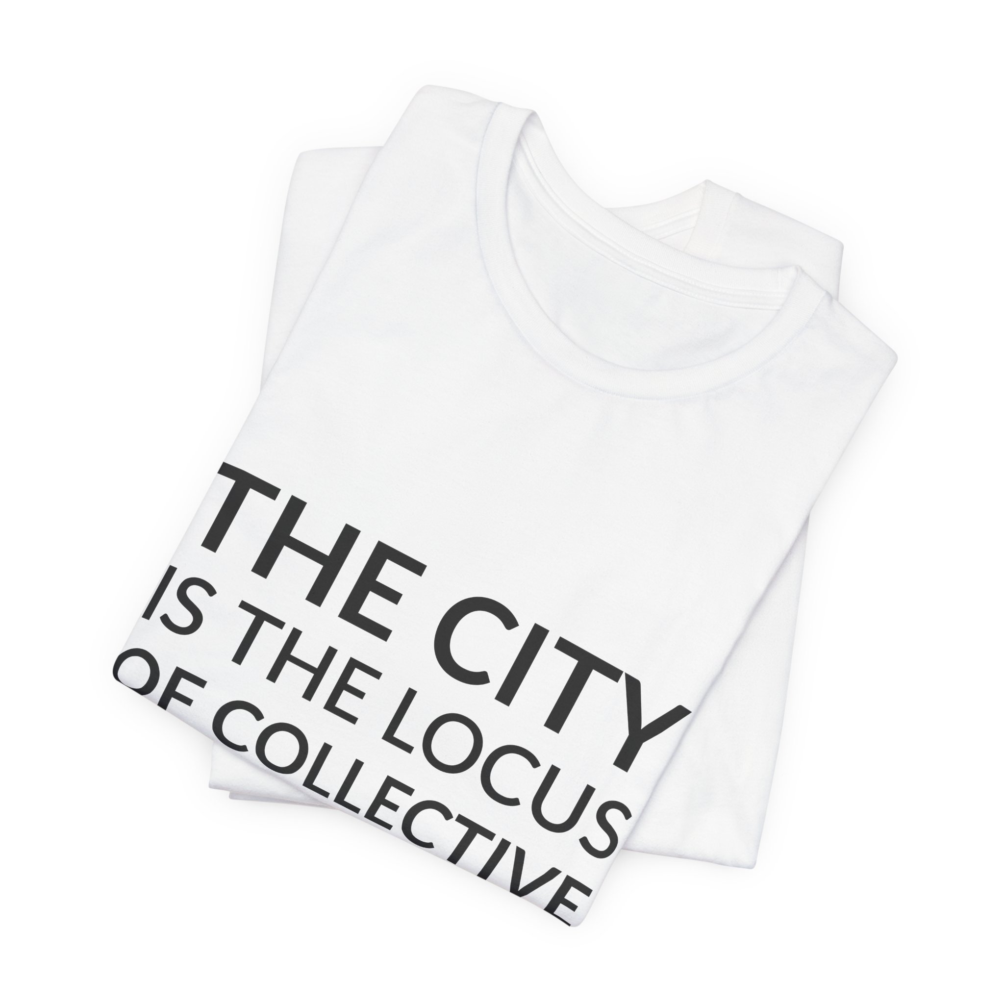 'The City is the Locus' — Aldo Rossi Quote Tee | RQuéV Black-on-White Statement Shirt — Classic Tee - Image 6