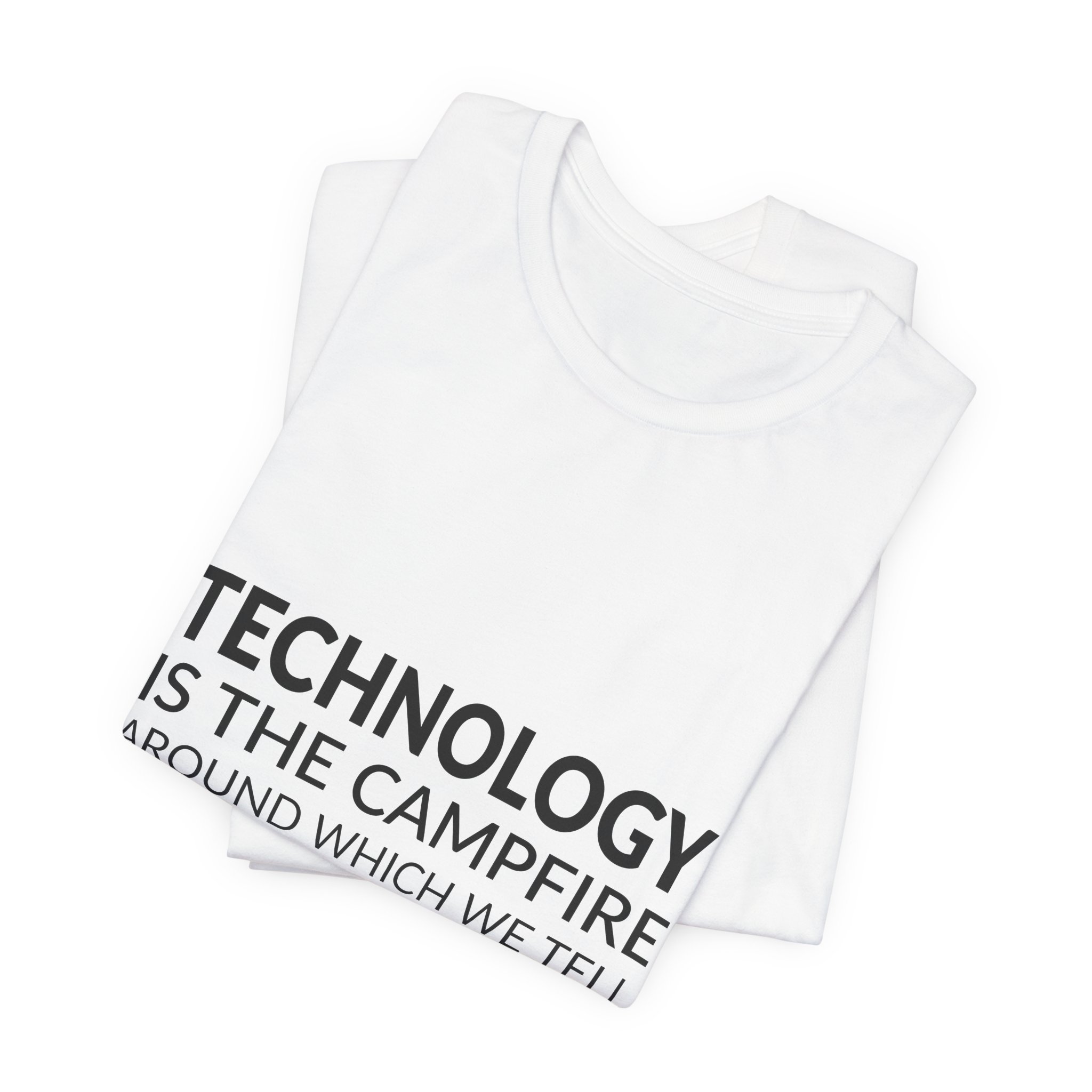 'Technology is the Campfire Around' — Laurie Anderson Quote Tee | RQuéV Typographic Statement Tee — Classic Tee - Image 5