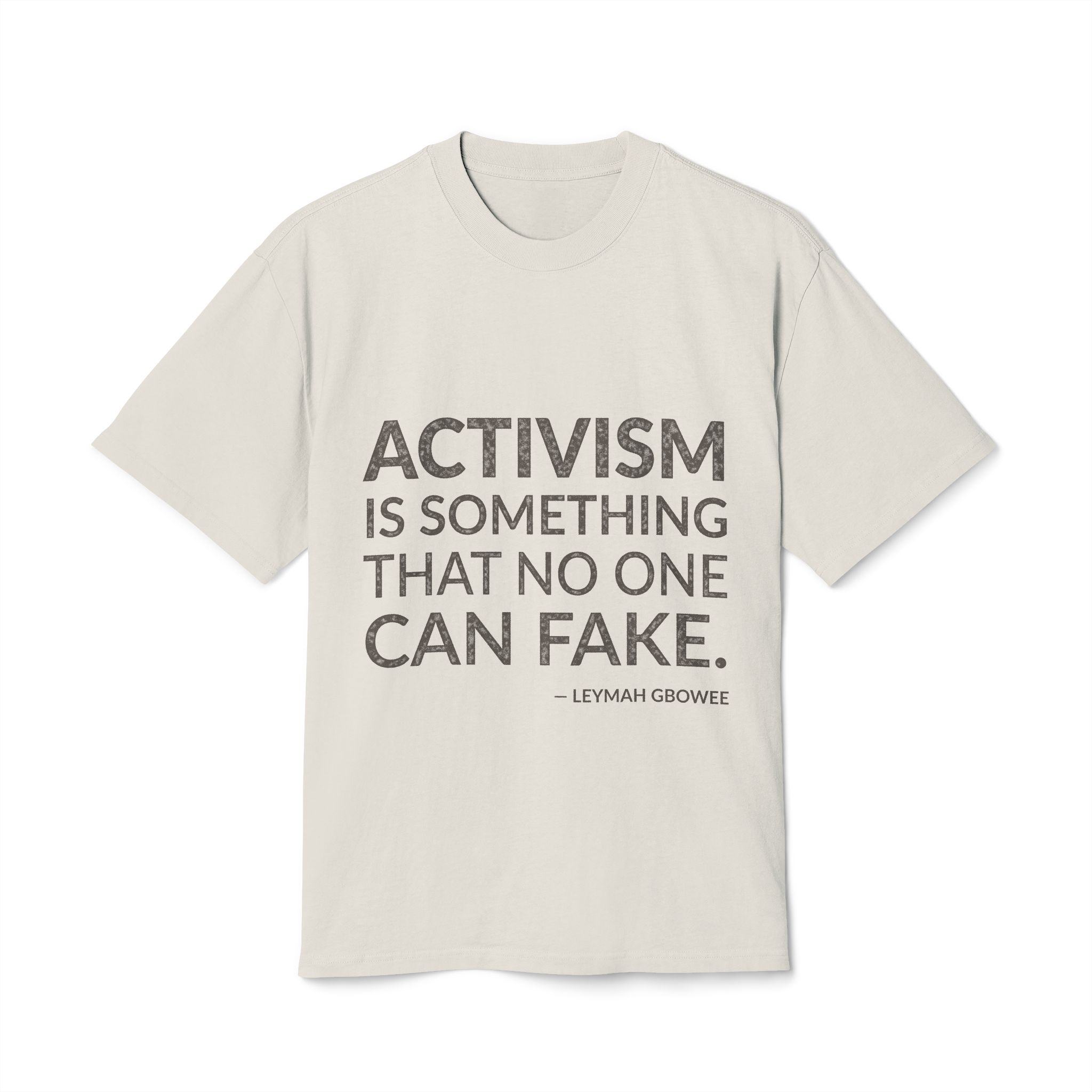 'Activism is something that no one can fake.'