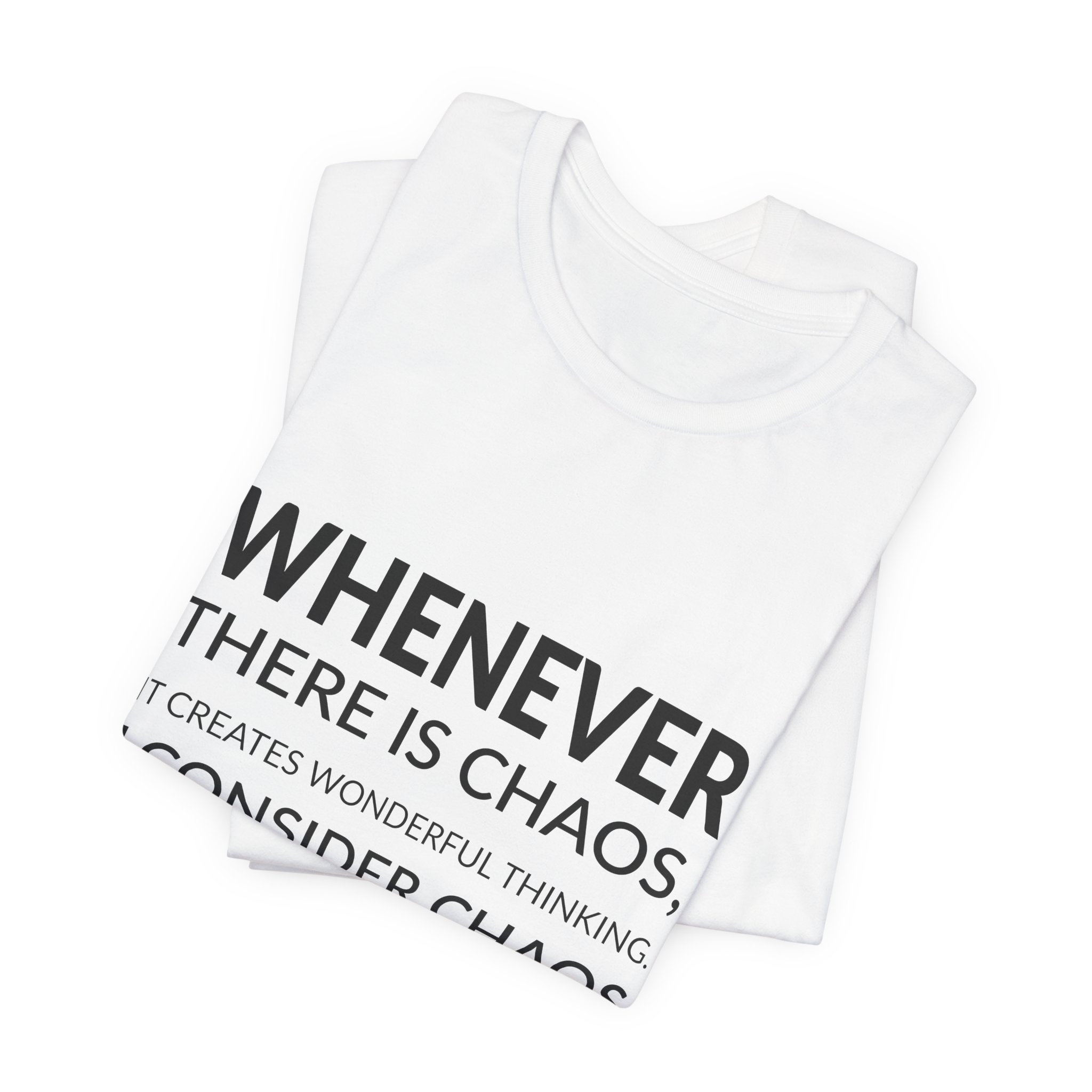 'I Consider Chaos a Gift' — Septima Poinsette Clark Quote Tee | RQuéV Black-on-White Statement Shirt — Classic Tee - Image 6