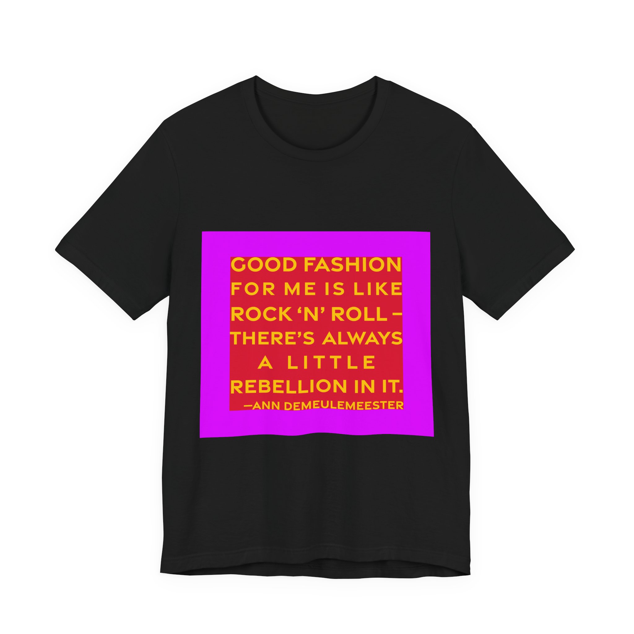 'Good Fashion for Me is' — Ann Demeulemeester Quote Tee | RQuéV Typographic Statement Tee — Classic Tee - Image 8
