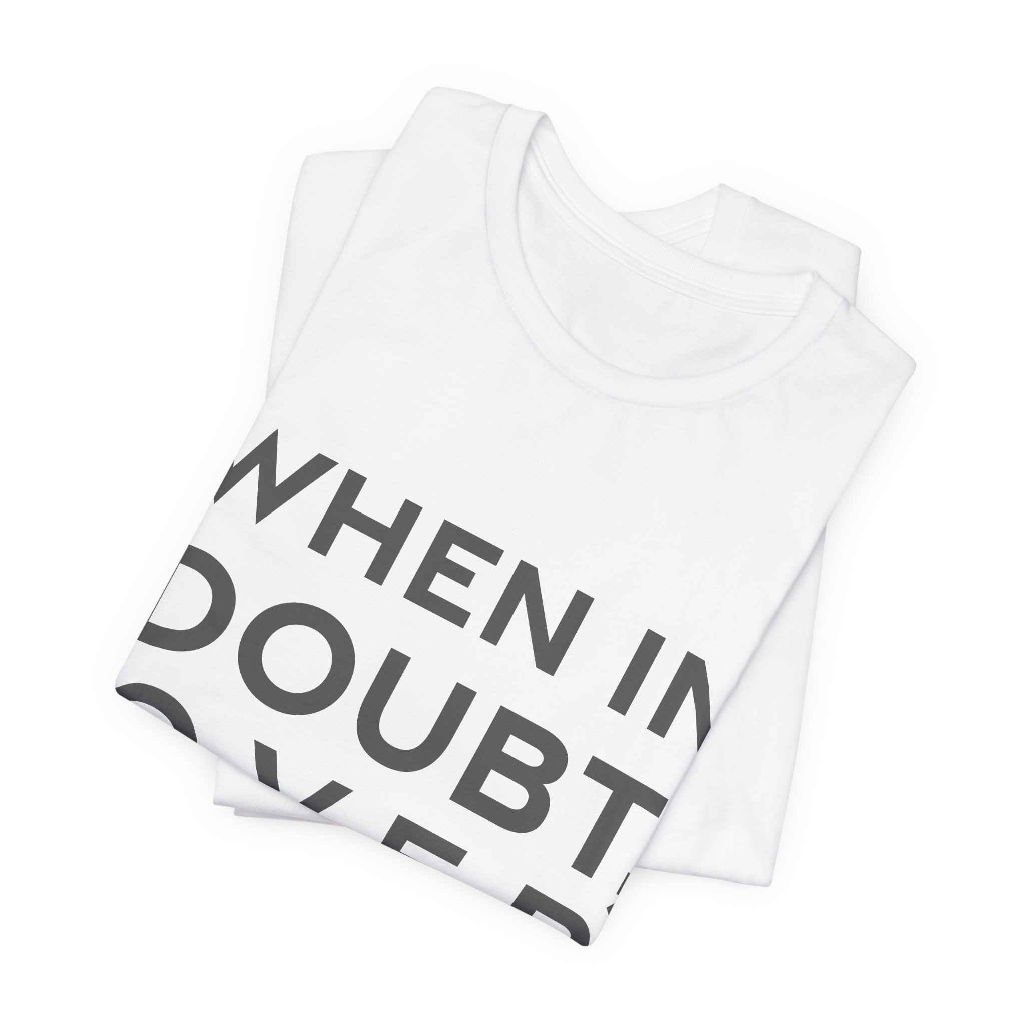'When in Doubt, Over Dress' — Vivienne Westwood Quote Tee | RQuéV Black-on-White Statement Shirt — Classic Tee - Image 6