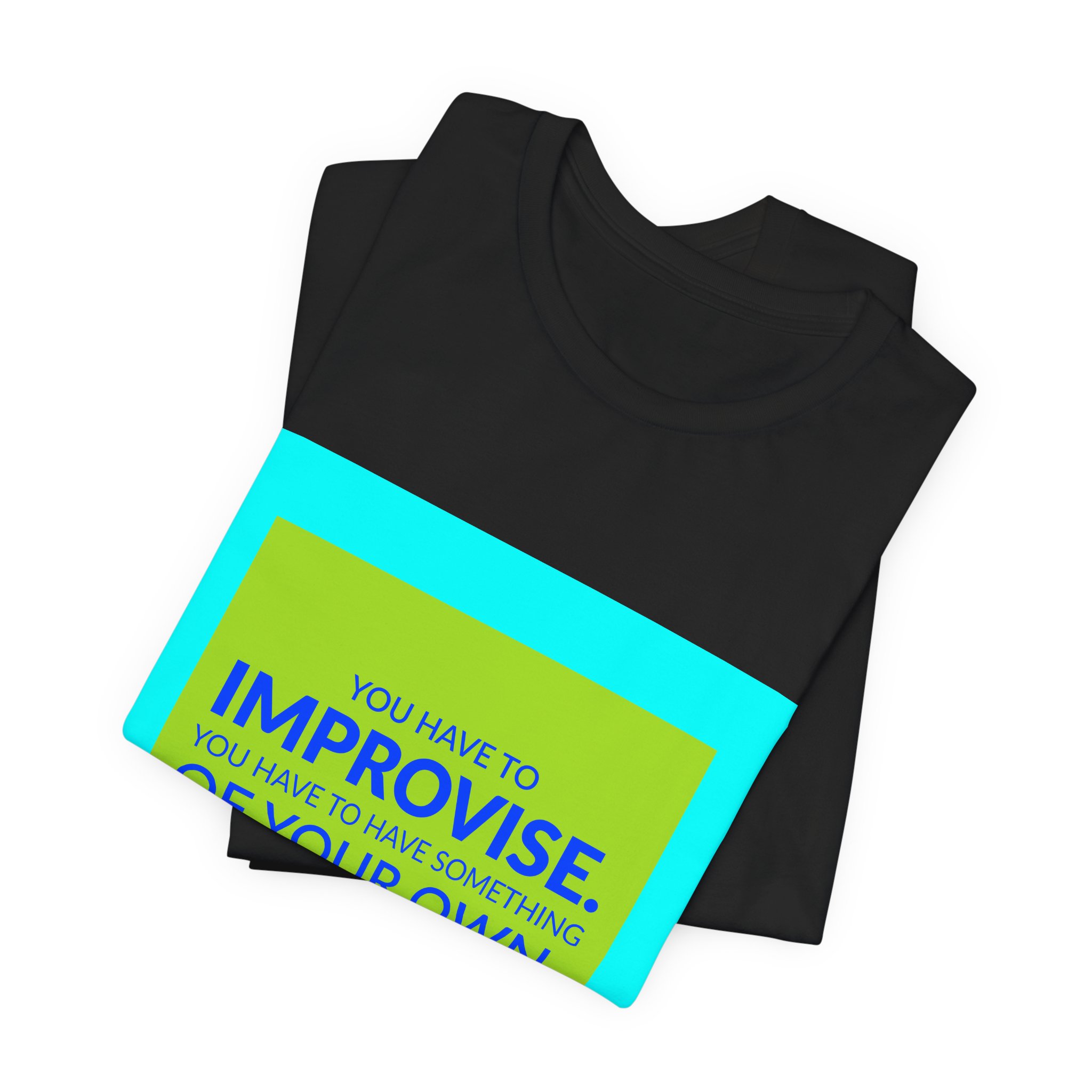 'You Have to Improvise' — Carmen McRae Quote Tee | RQuéV Typographic Statement Tee — Classic Tee - Image 3