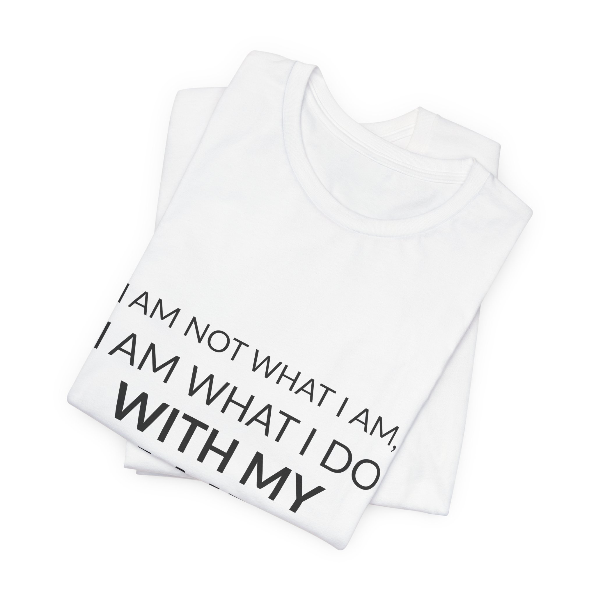 'I Am Not What I' — Louise Bourgeois Quote Tee | Wear Words Black-on-White Literary Tee — Classic Tee - Image 4