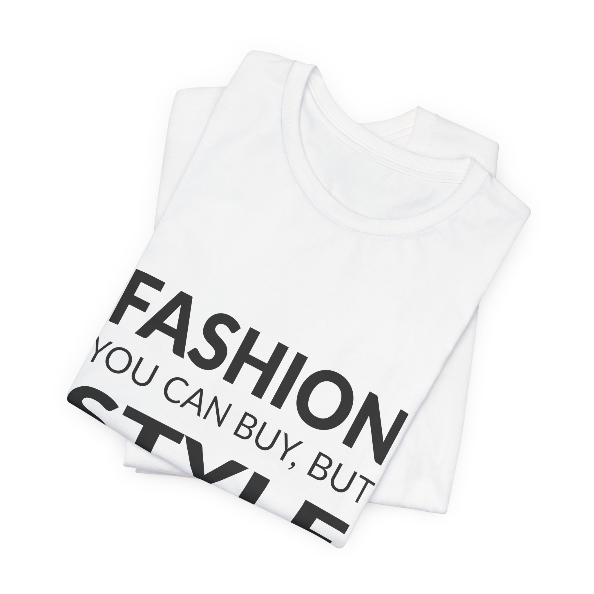 'Fashion You Can Buy, but' — Iris Apfel Quote Tee | Wear Words Black-on-White Literary Tee — Classic Tee - Image 5