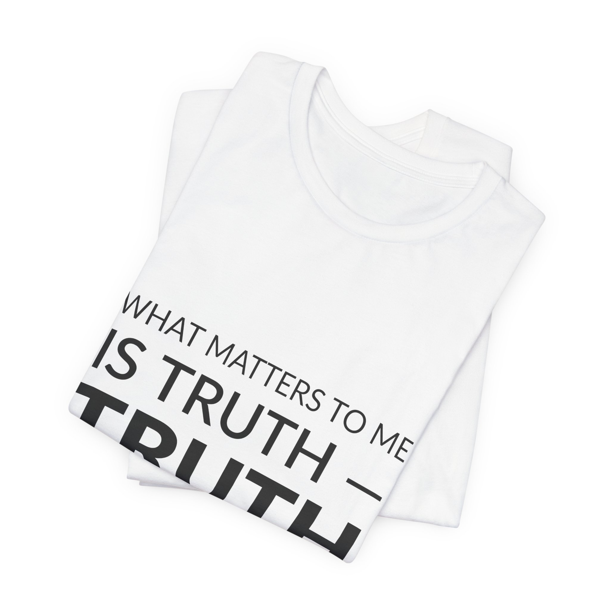 'What Matters to Me is' — Barbara Kopple Quote Tee | Wear Words Black-on-White Literary Tee — Classic Tee - Image 4