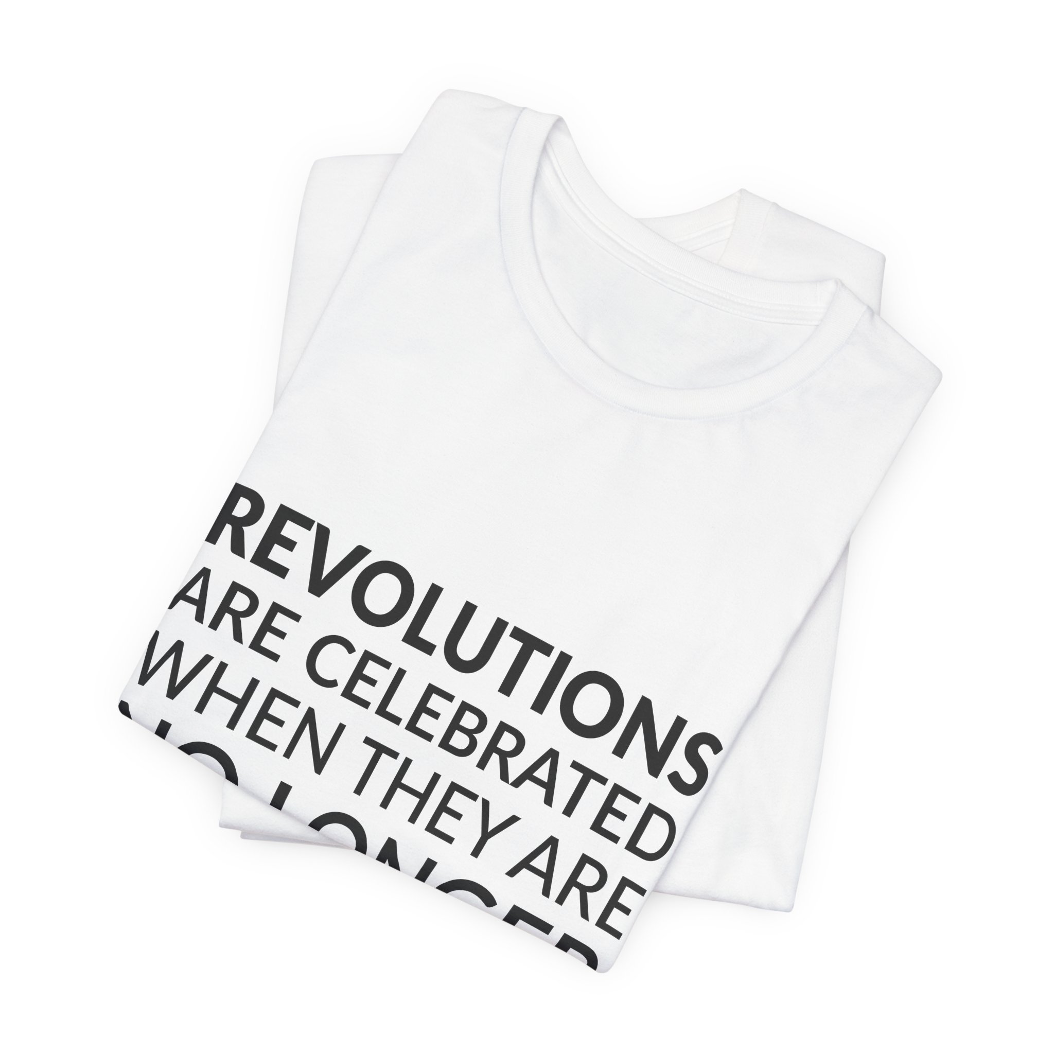 'Revolutions Are Celebrated When They' — Pierre Boulez Quote Tee | RQuéV Black-on-White Literary Tee — Classic Tee - Image 6
