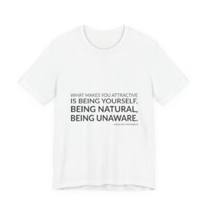 'What Makes You Attractive is' — Diane von Fürstenberg Quote Tee | Wear Words Black-on-White Literary Tee — Classic Tee
