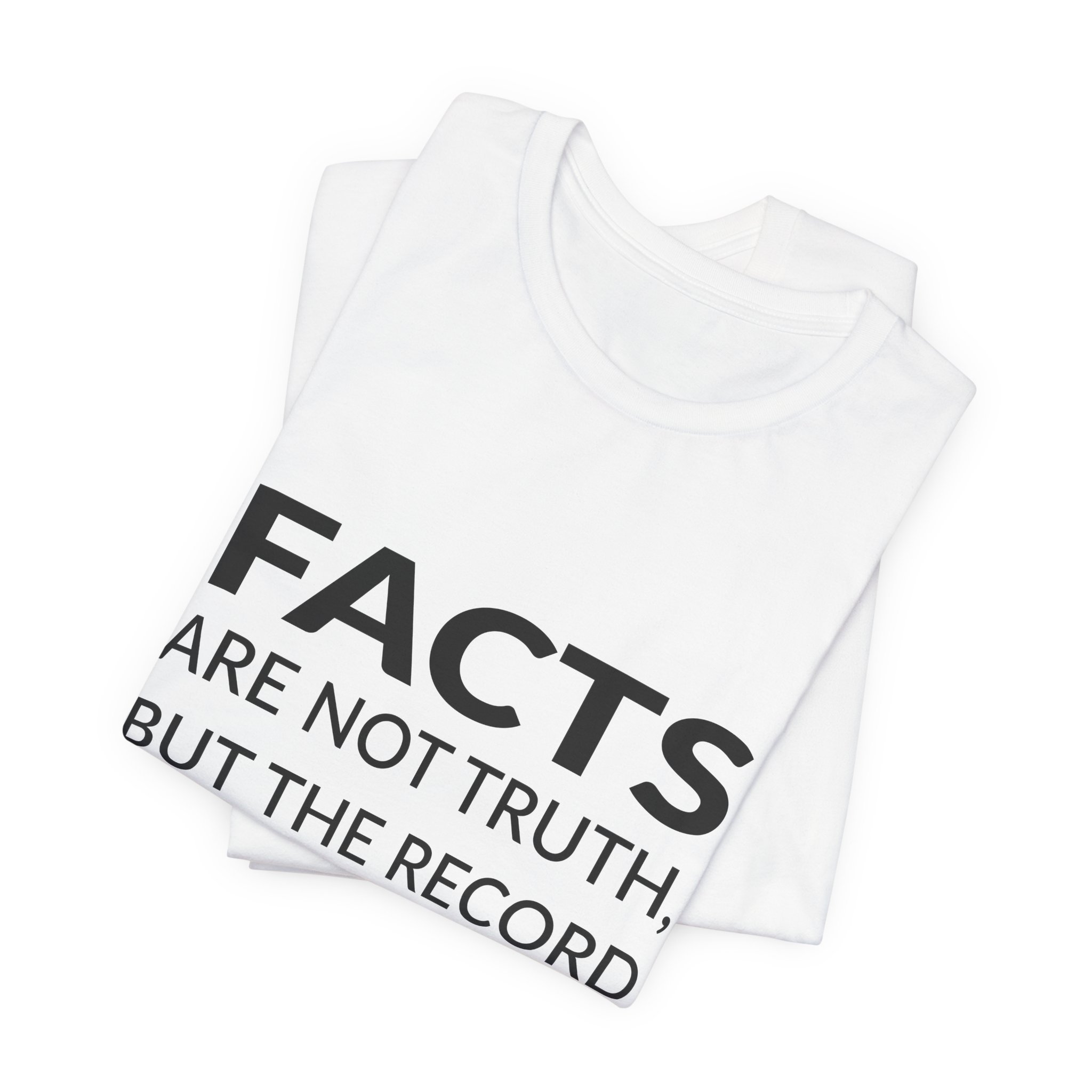 'Facts Are Not Truth, but' — Hilary Mantel Quote Tee | RQuéV Black-on-White Statement Shirt — Classic Tee - Image 7