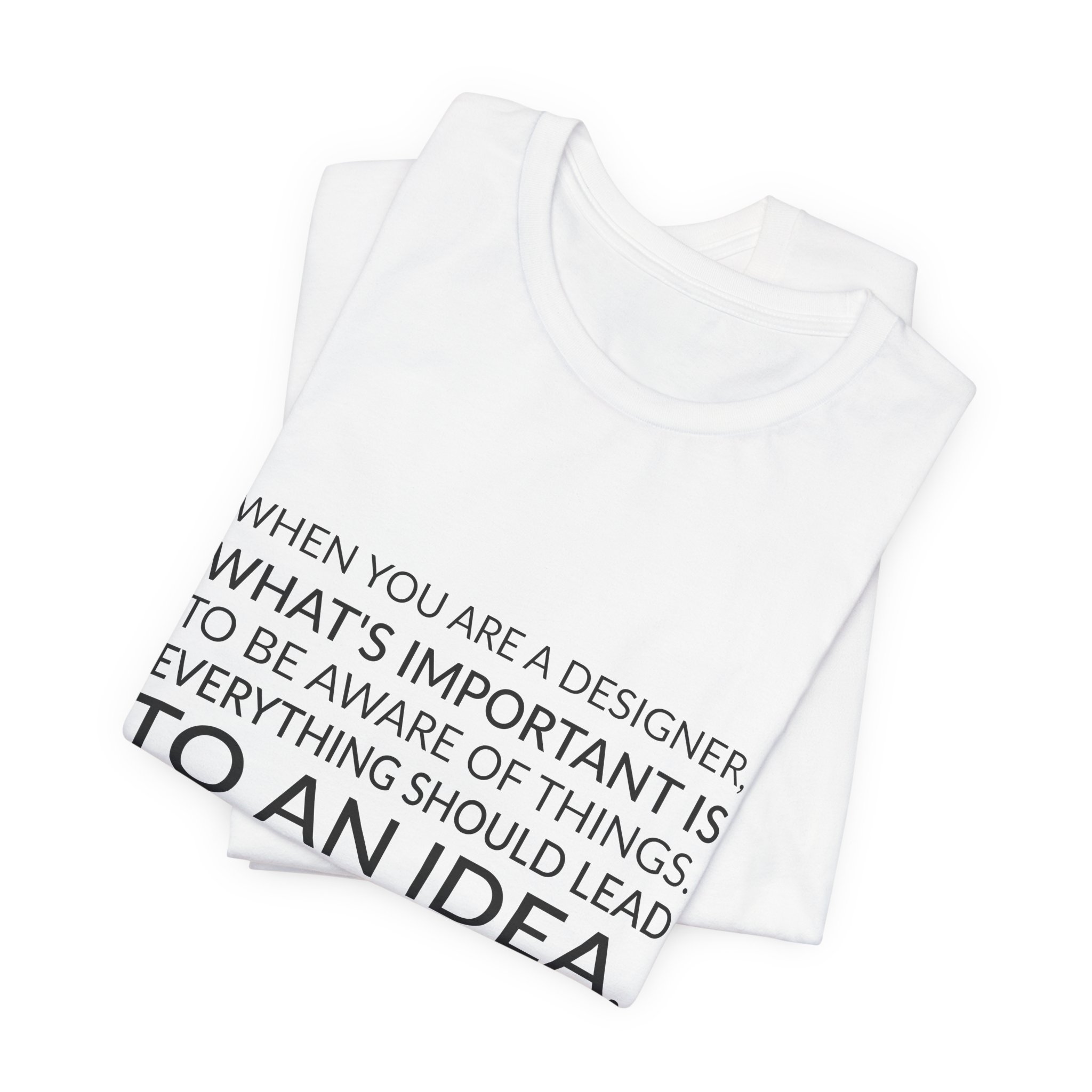 'When You Are a Designer,' — Hubert de Givenchy Quote Tee | Wear Words Typographic Statement Tee — Classic Tee - Image 2