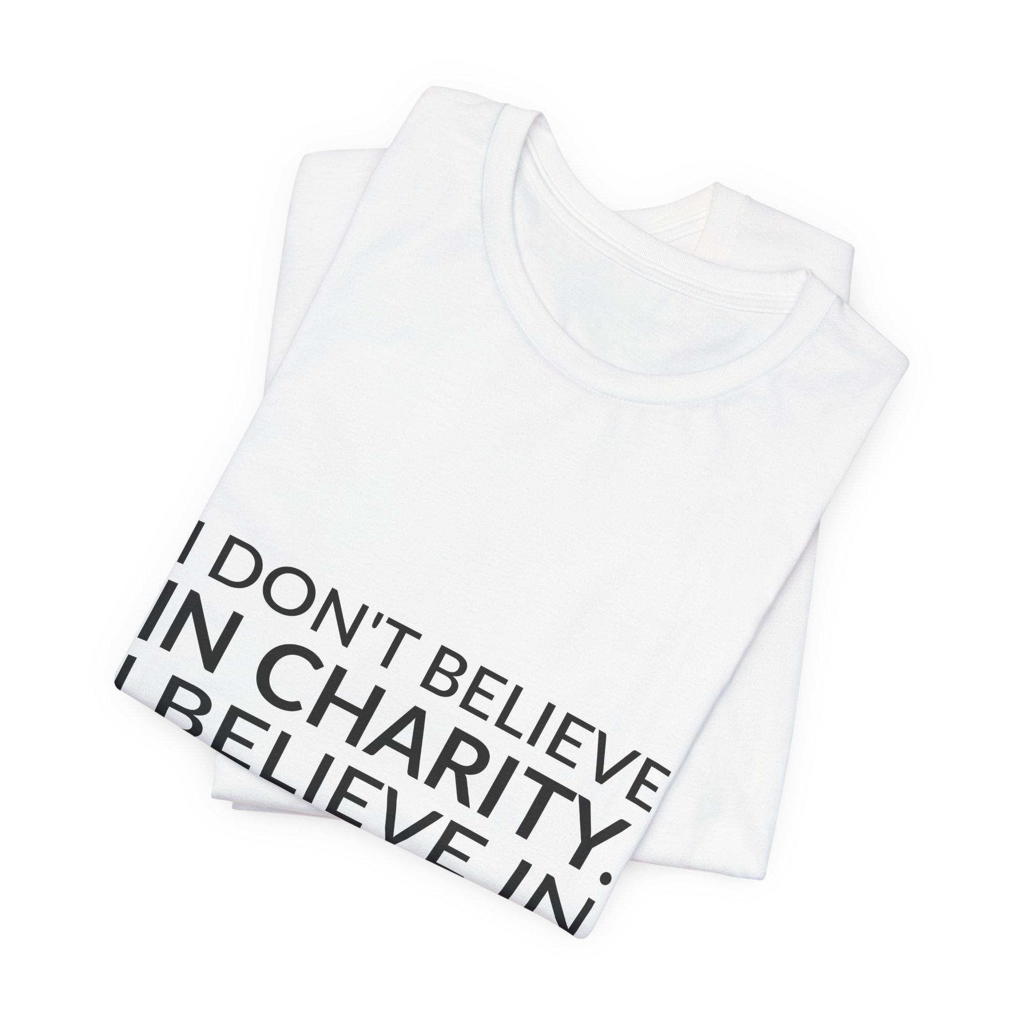 'I Believe in Solidarity' — Eduardo Galeano Quote Tee | RQuéV Black-on-White Literary Tee — Classic Tee - Image 4